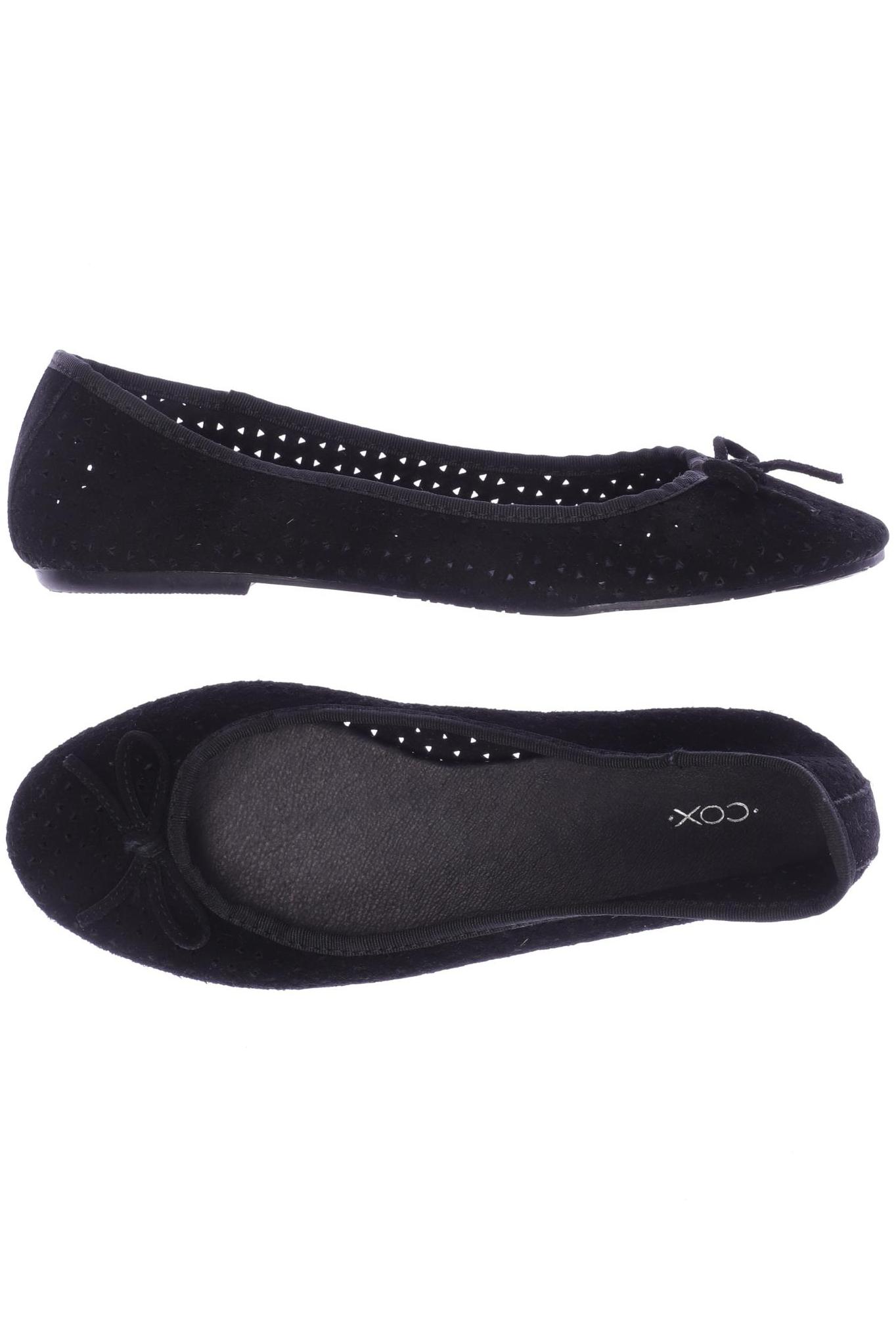 

Cox Damen Ballerinas, schwarz, Gr. 38