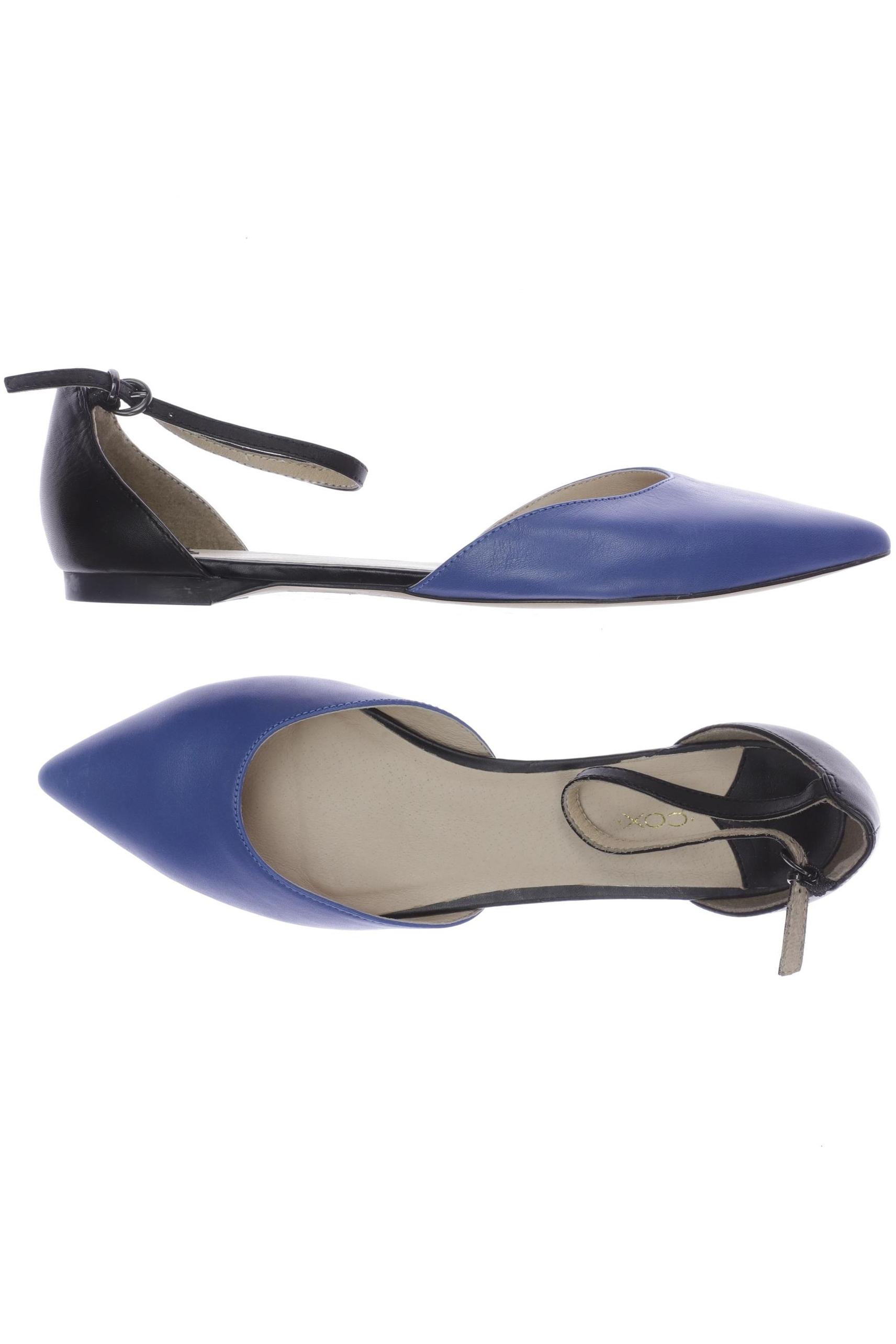 

Cox Damen Ballerinas, blau, Gr. 39