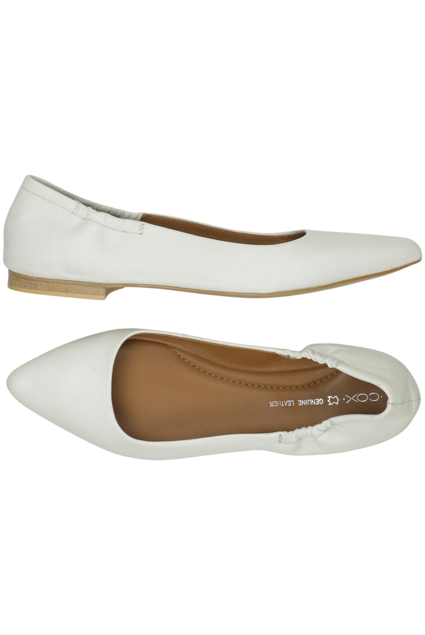 

Cox Damen Ballerinas, weiß, Gr. 38