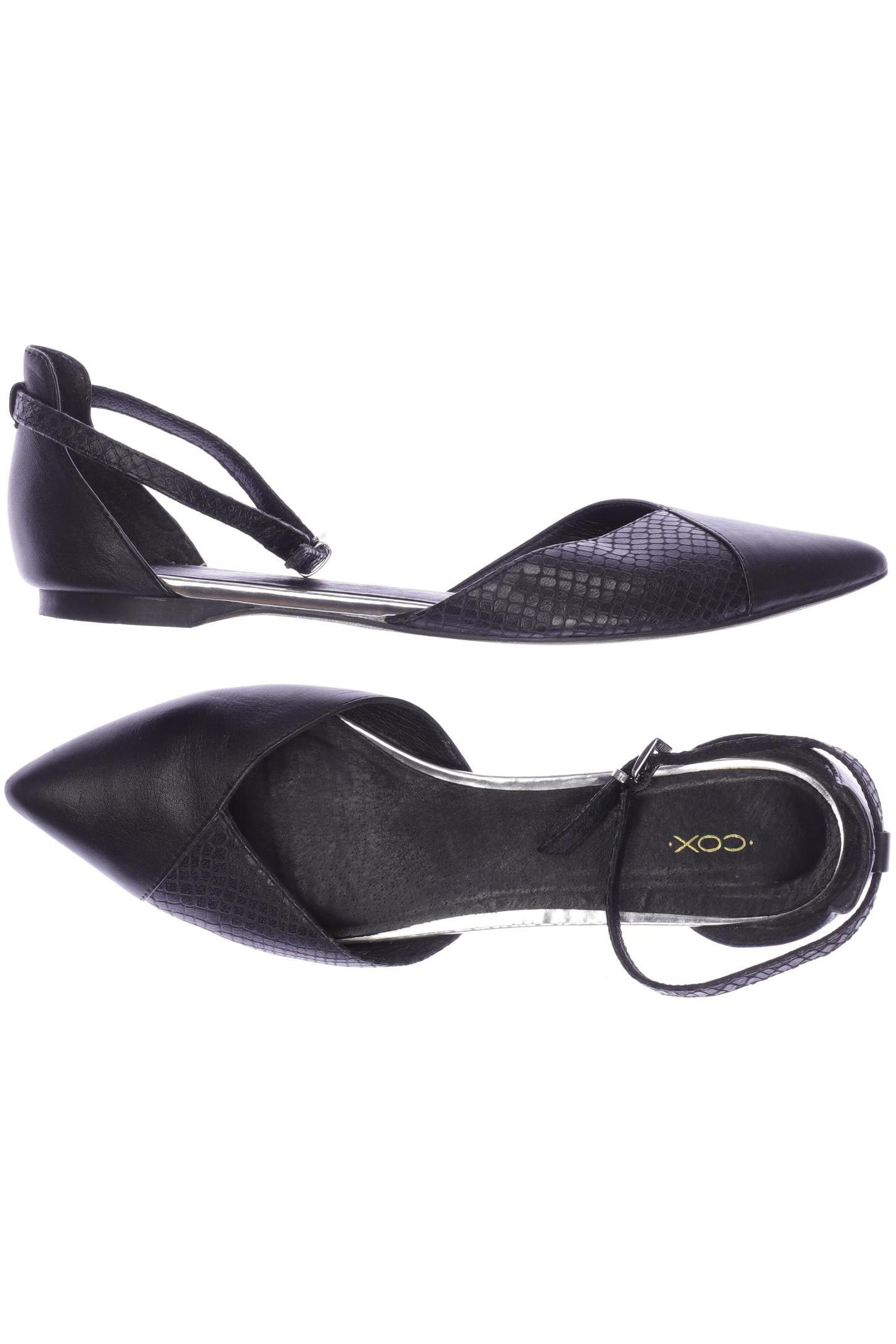 

Cox Damen Ballerinas, schwarz, Gr. 37