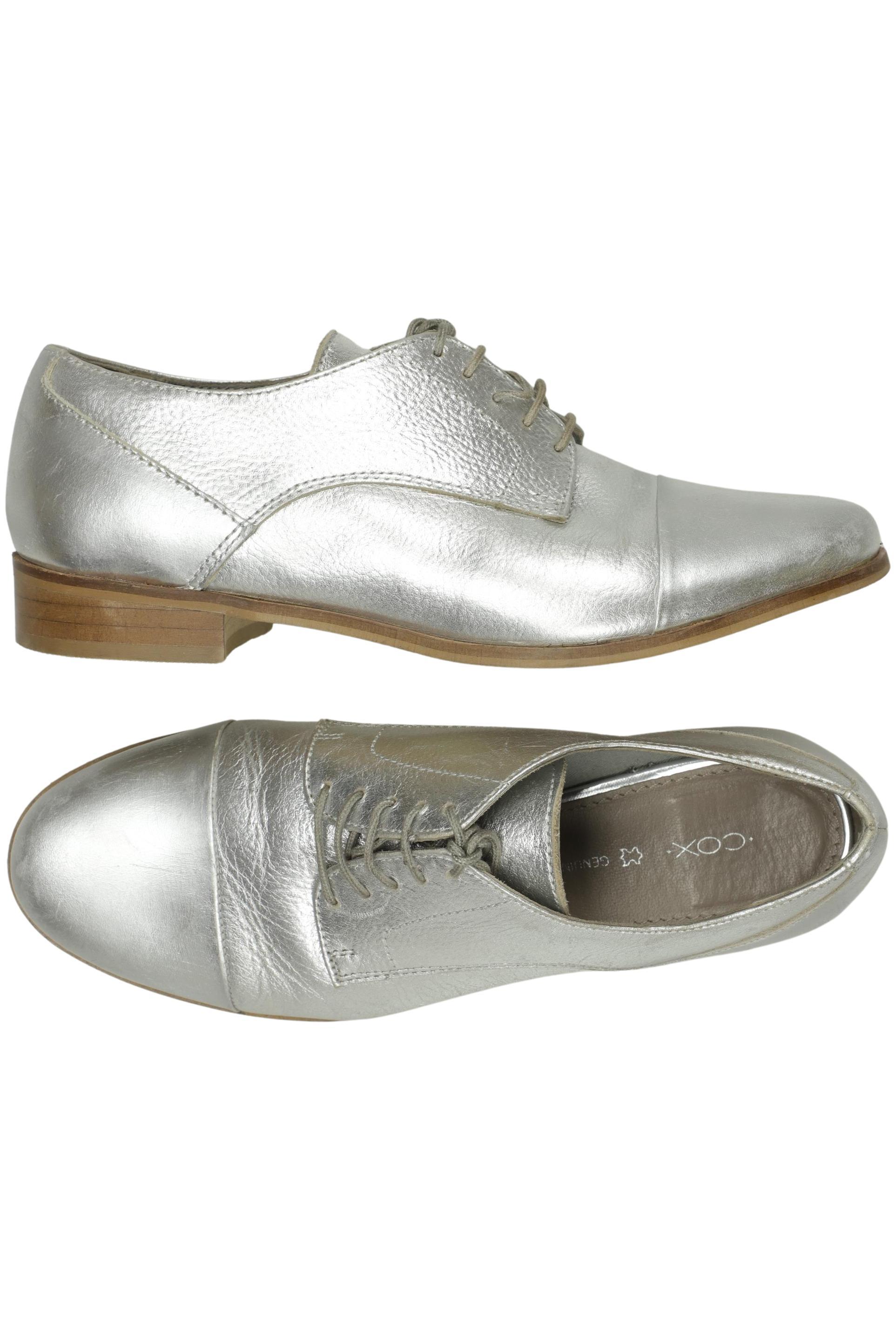 

Cox Damen Halbschuh, silber, Gr. 38