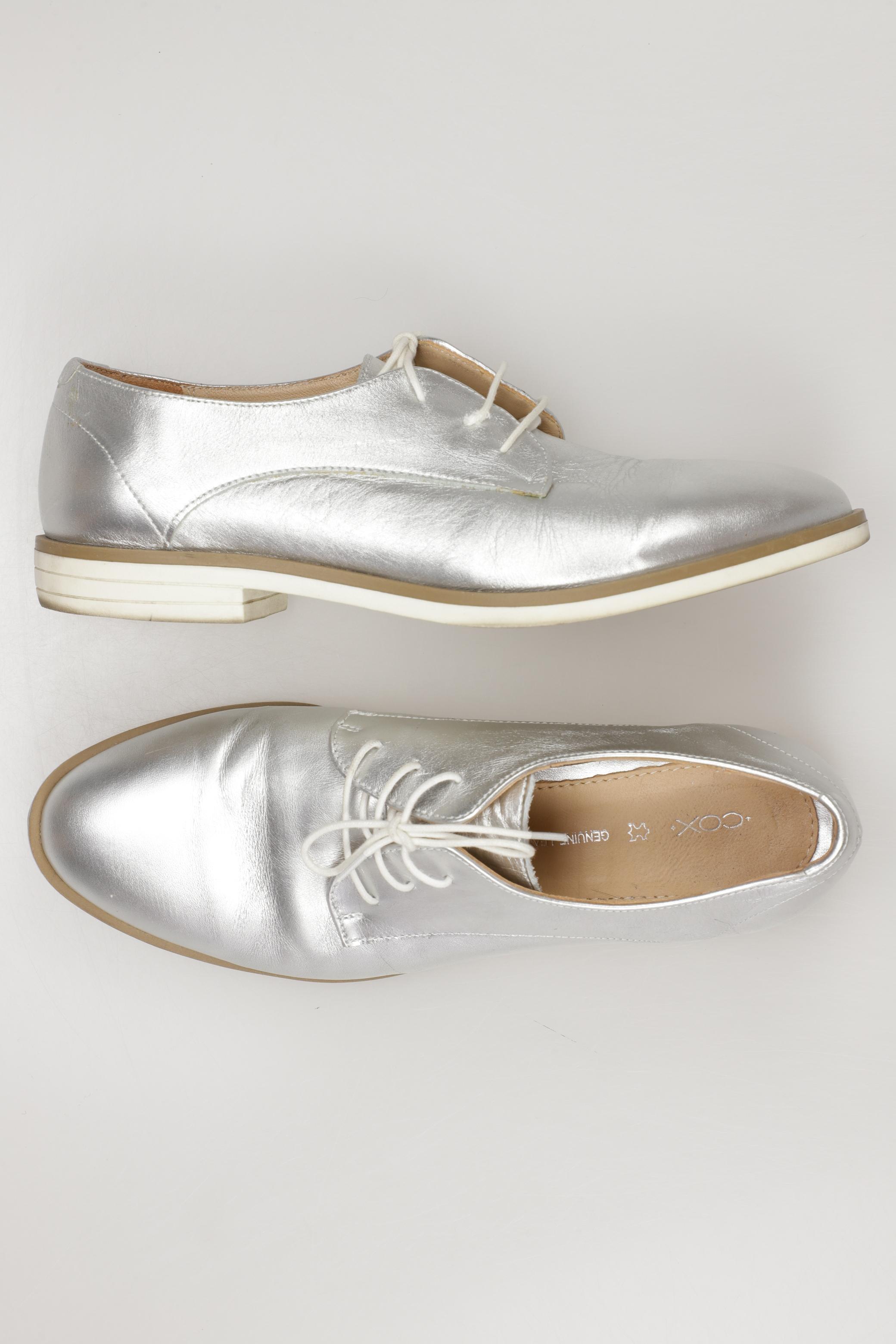 

Cox Damen Halbschuh, silber, Gr. 39