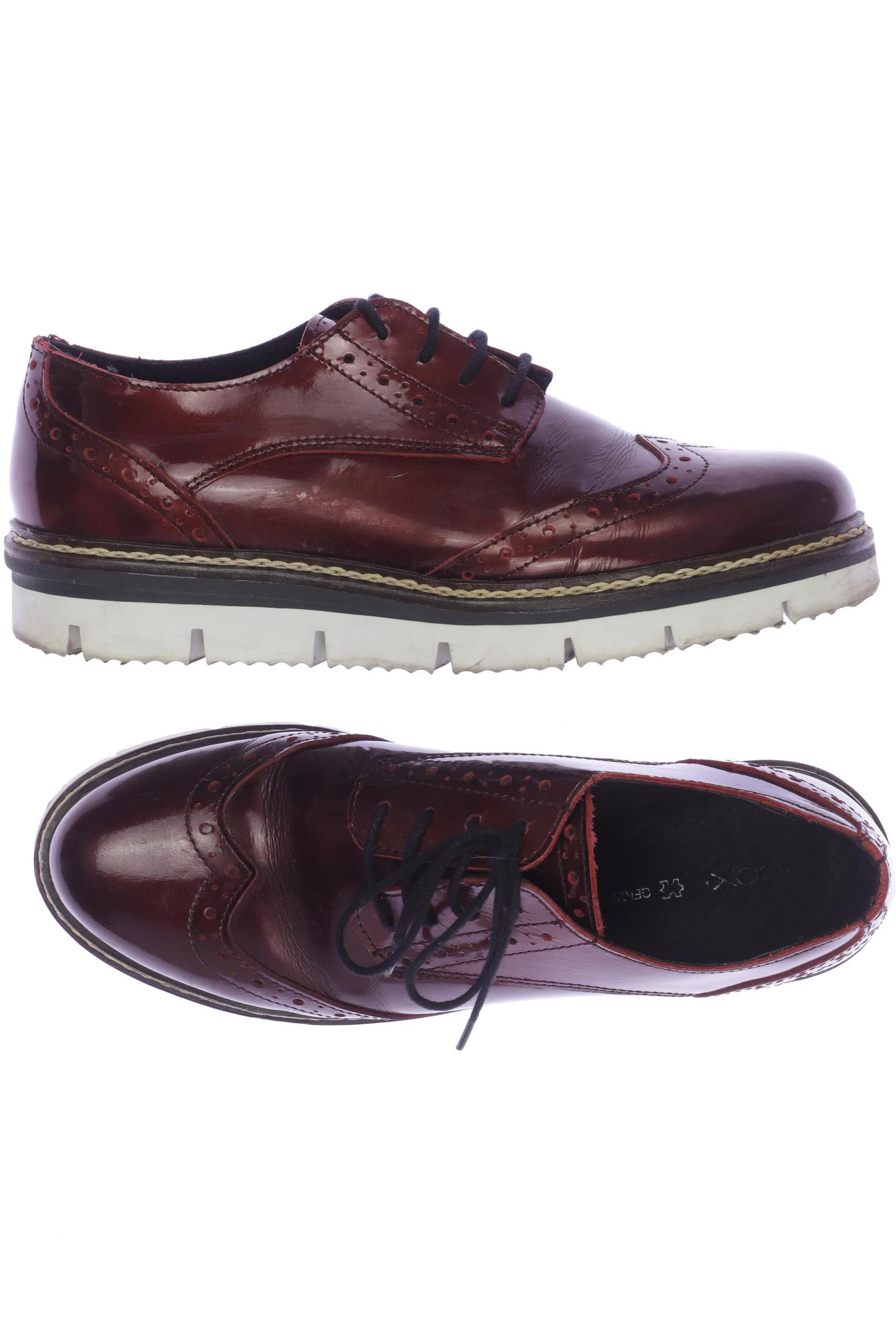 

Cox Damen Halbschuh, bordeaux, Gr. 38