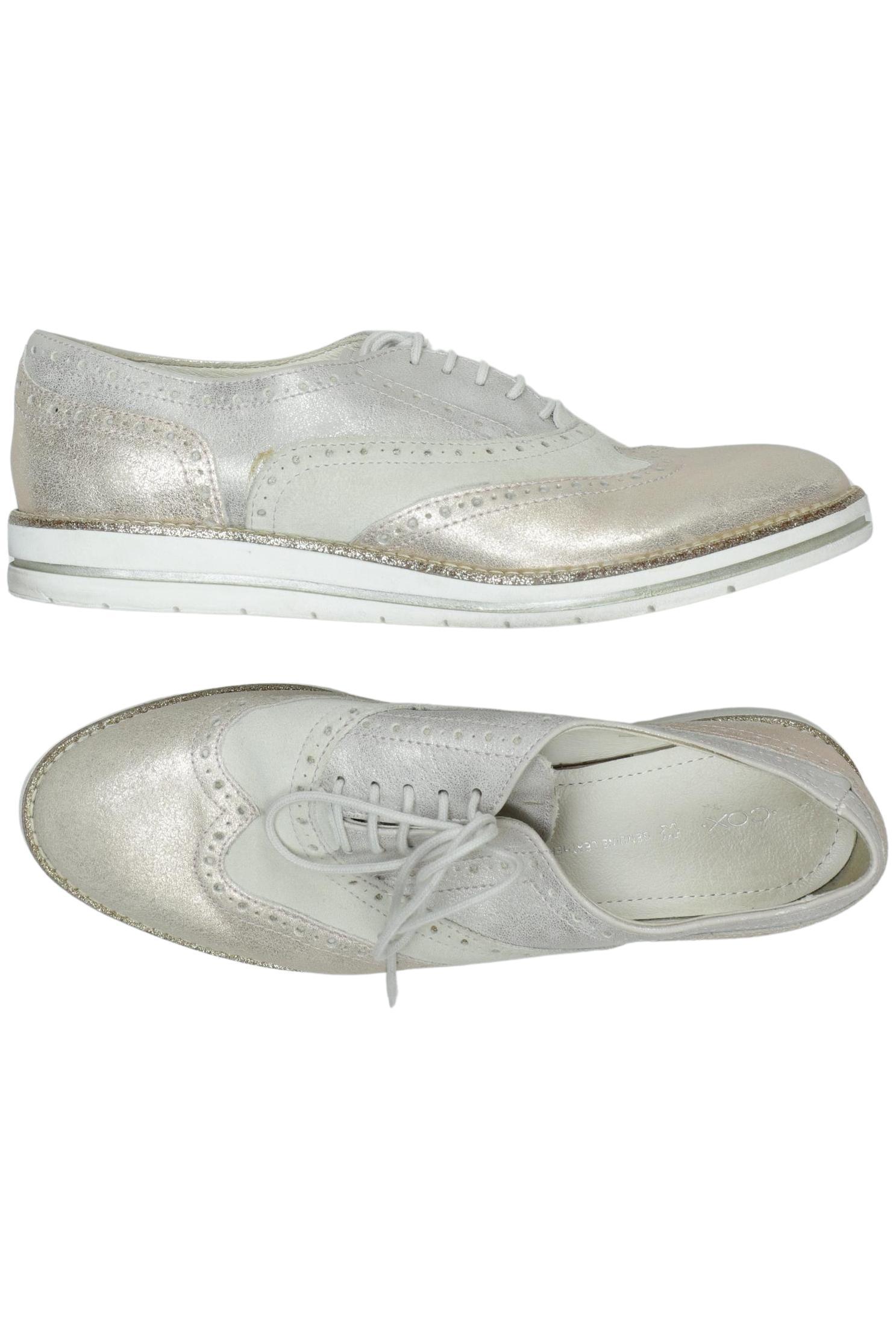 

Cox Damen Halbschuh, silber, Gr. 41
