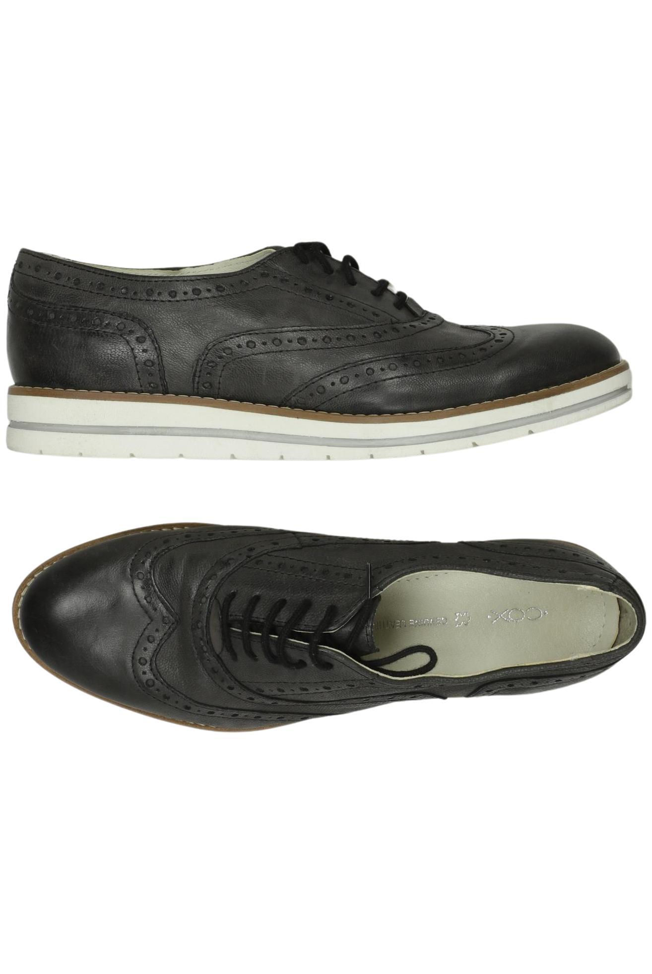 

Cox Damen Halbschuh, schwarz, Gr. 38