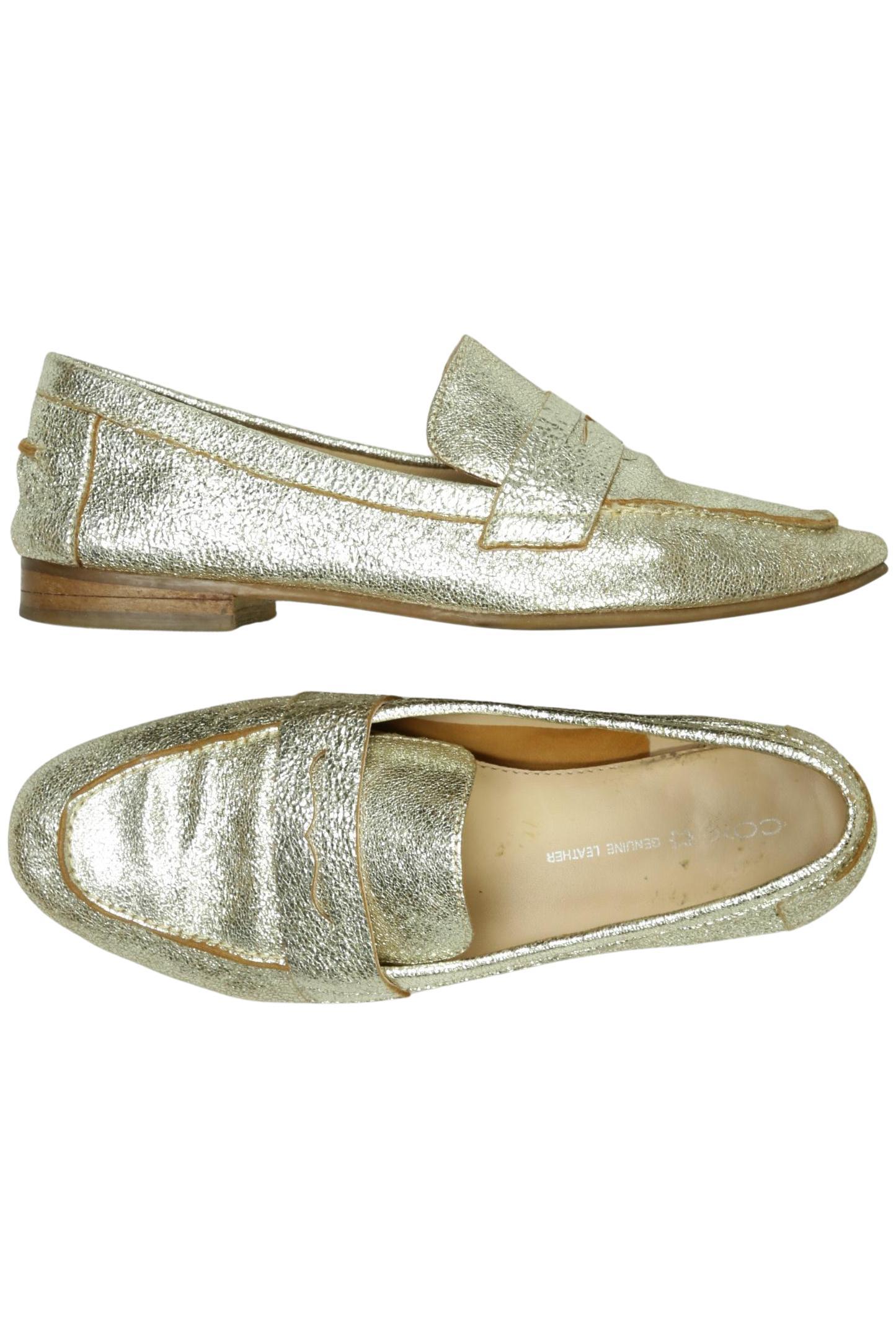 

Cox Damen Halbschuh, gold, Gr. 39