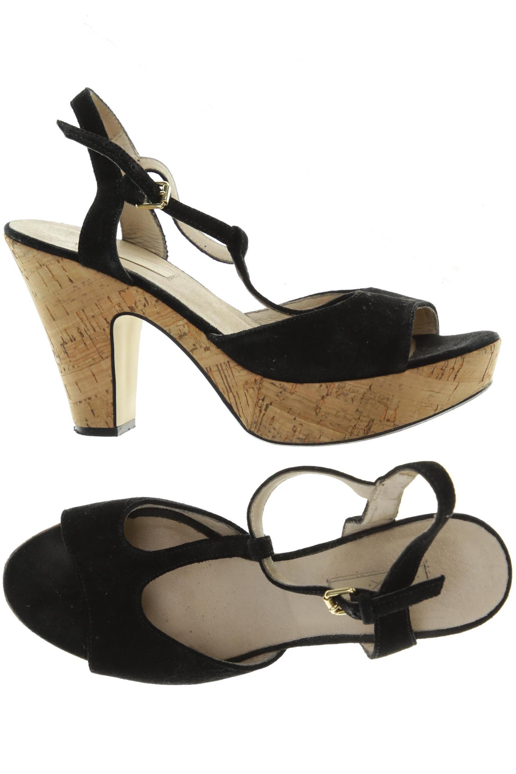 

Cox Damen Sandale, schwarz, Gr. 38