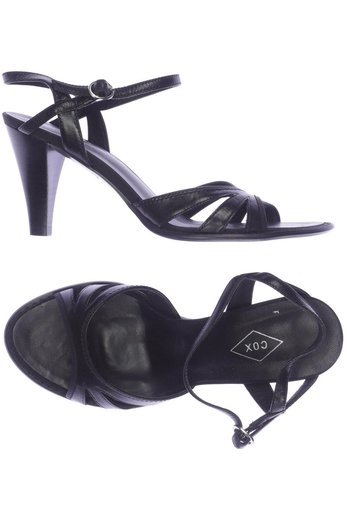 

Cox Damen Sandale, schwarz, Gr. 37
