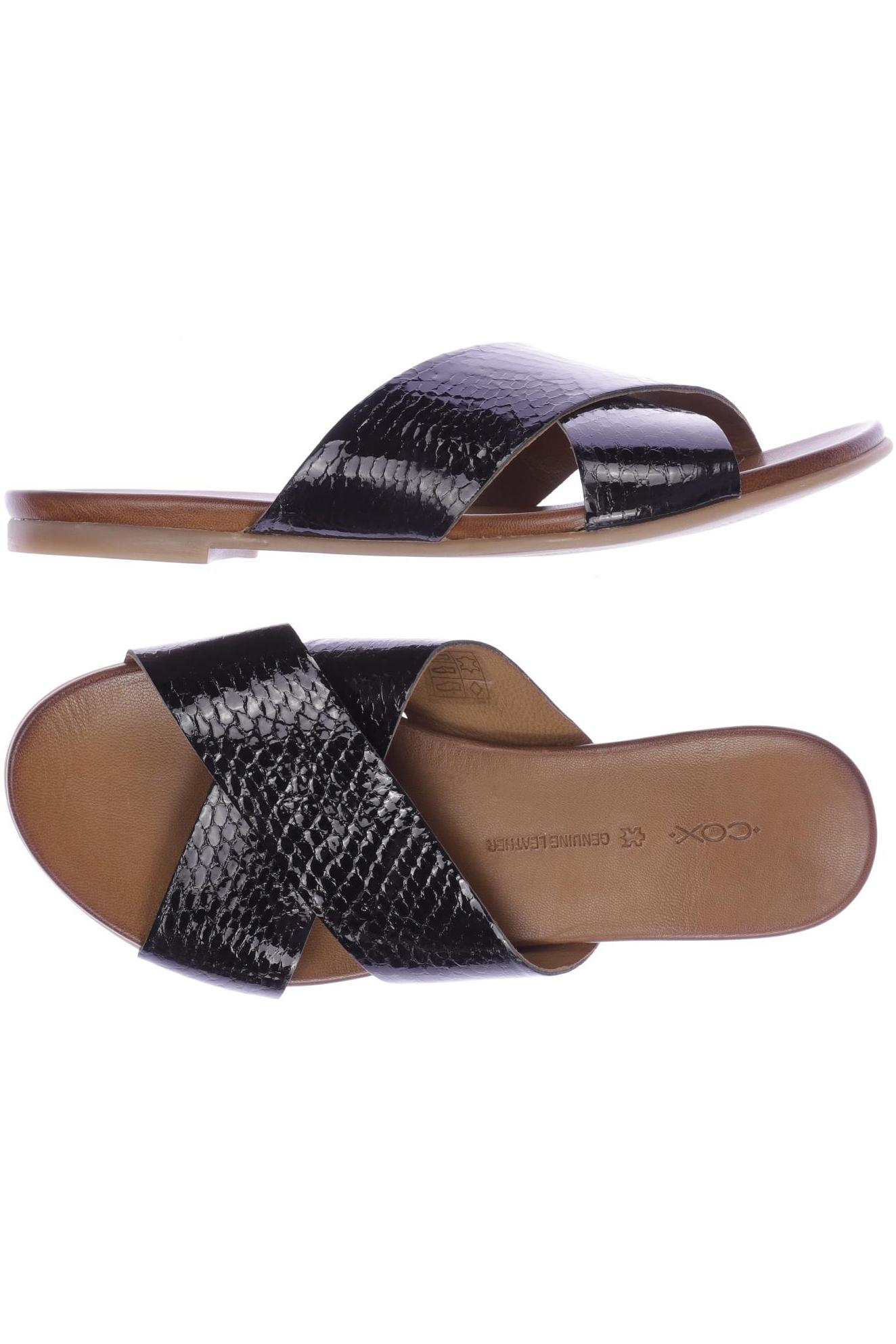 

Cox Damen Sandale, schwarz, Gr. 39