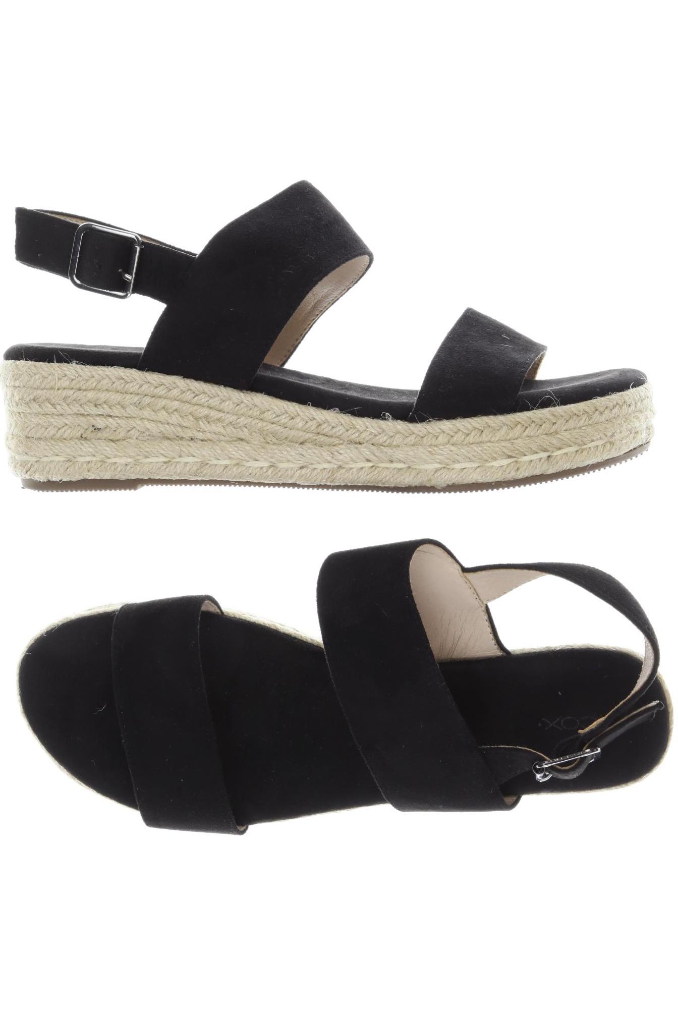 

Cox Damen Sandale, schwarz, Gr. 40