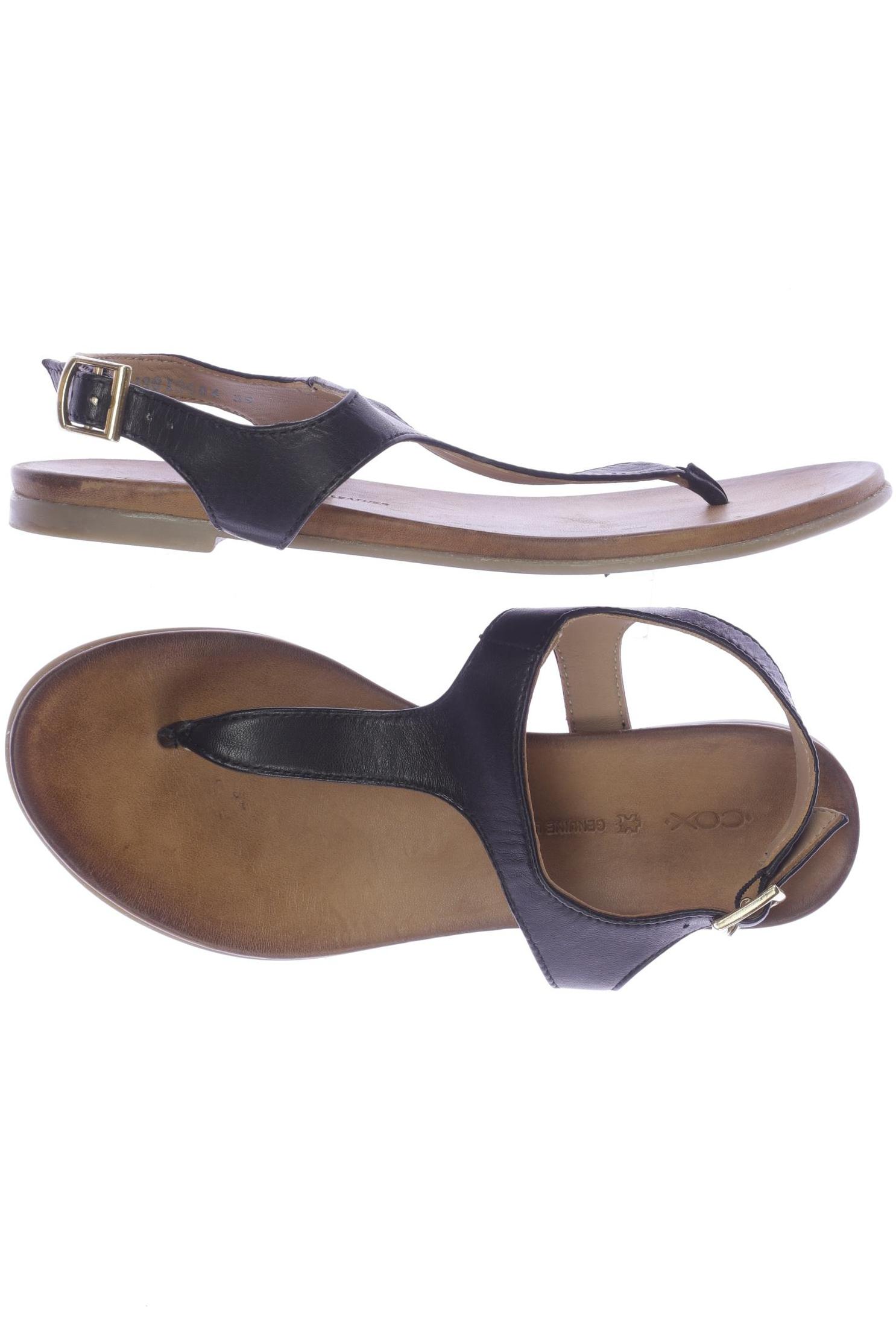 

Cox Damen Sandale, schwarz, Gr. 39