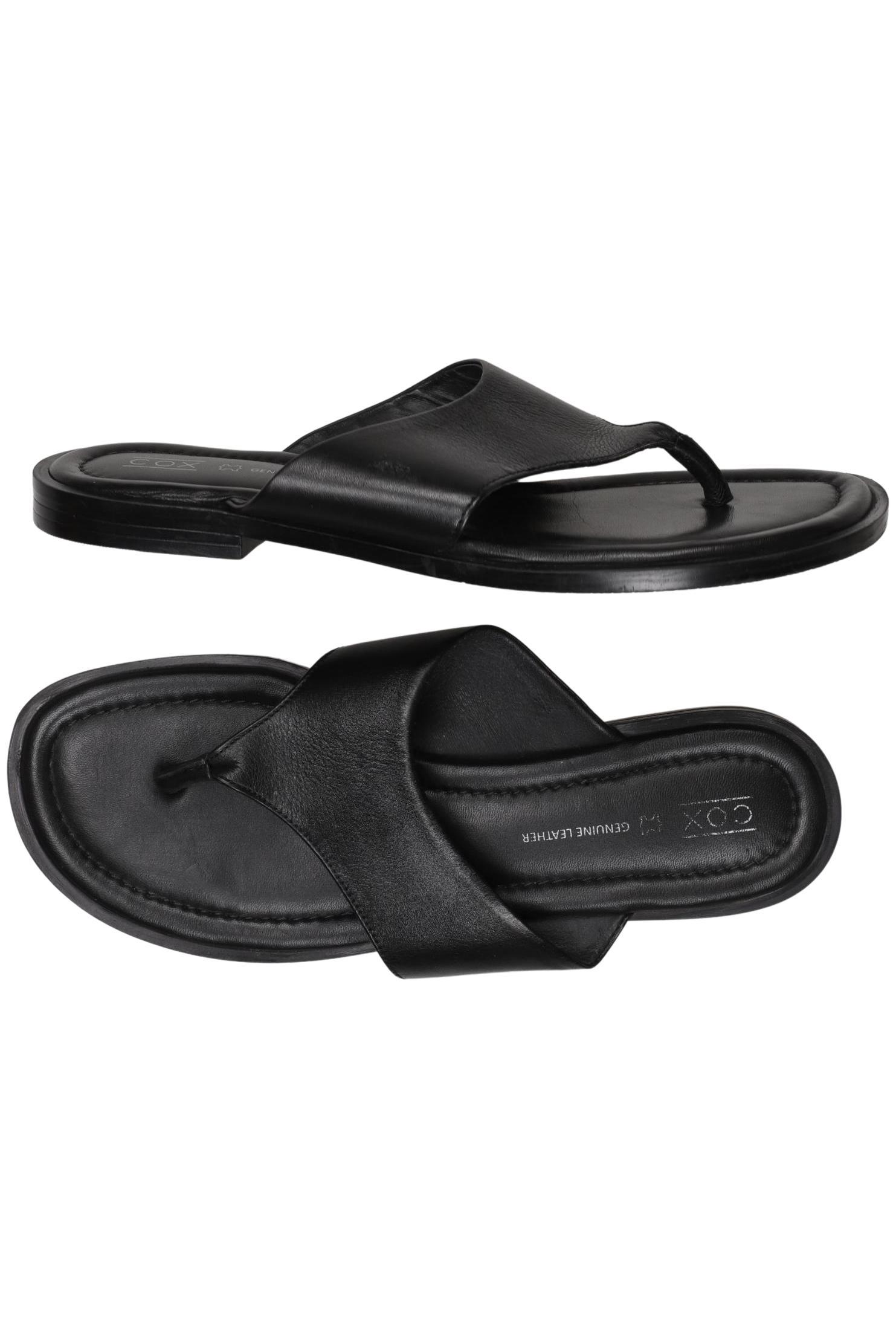 

Cox Damen Sandale, schwarz, Gr. 39