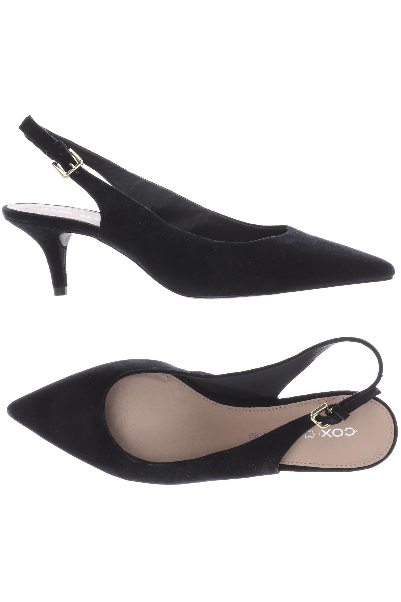 

Cox Damen Sandale, schwarz, Gr. 39