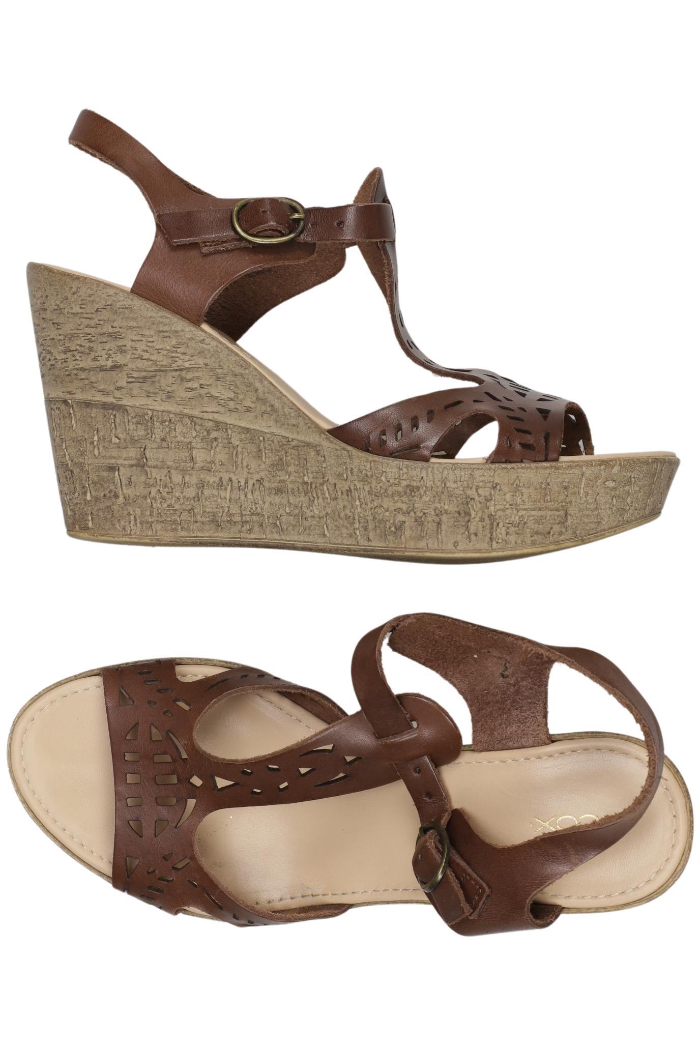 

Cox Damen Sandale, braun, Gr. 38