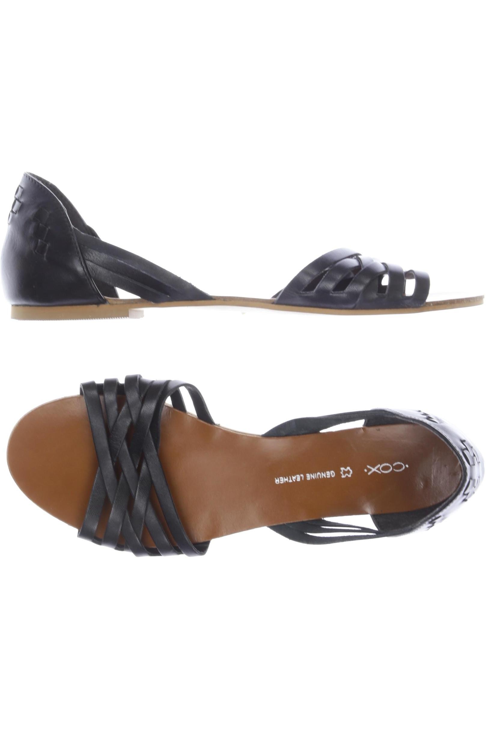 

Cox Damen Sandale, schwarz, Gr. 40