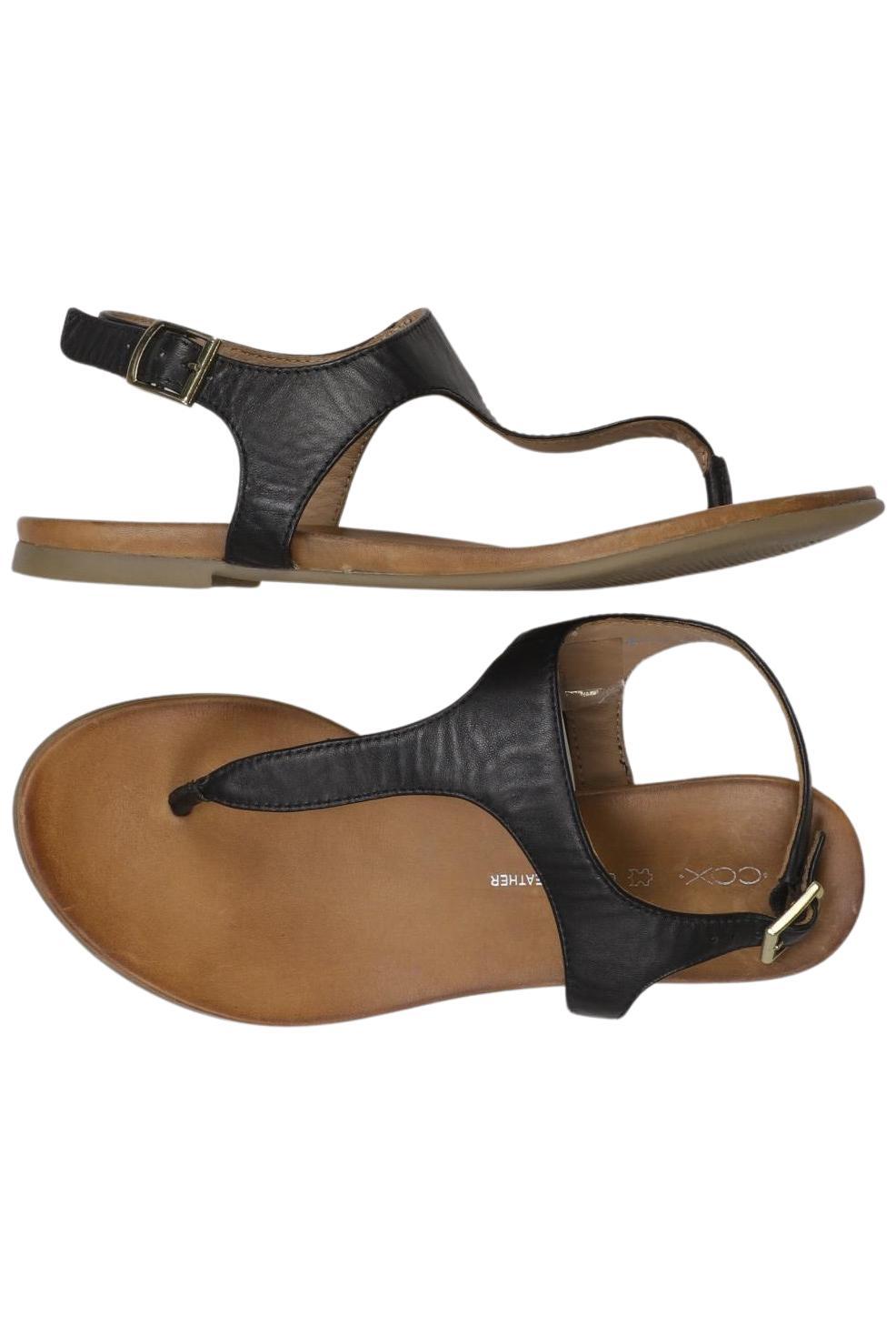 

Cox Damen Sandale, schwarz, Gr. 38