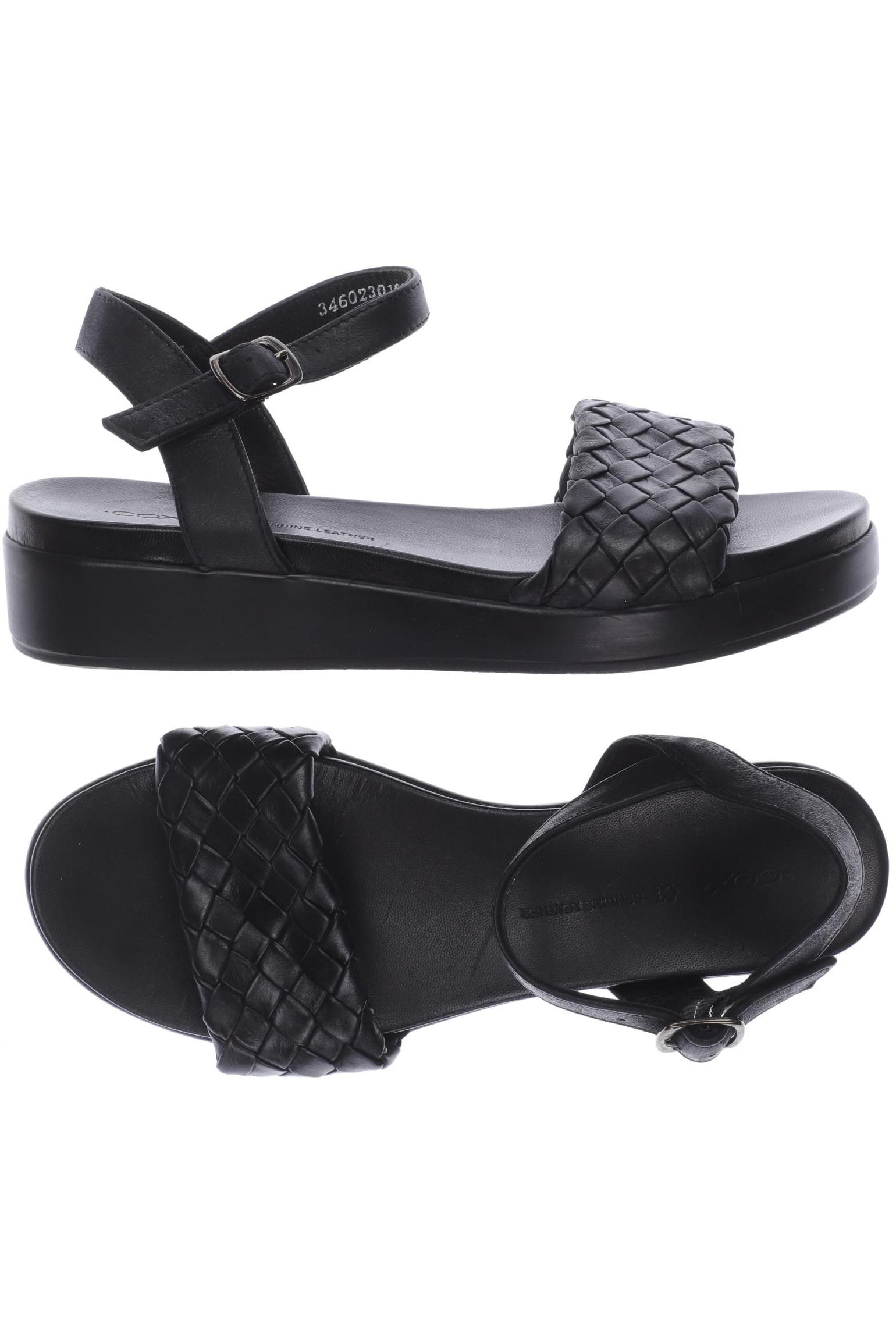 

Cox Damen Sandale, schwarz