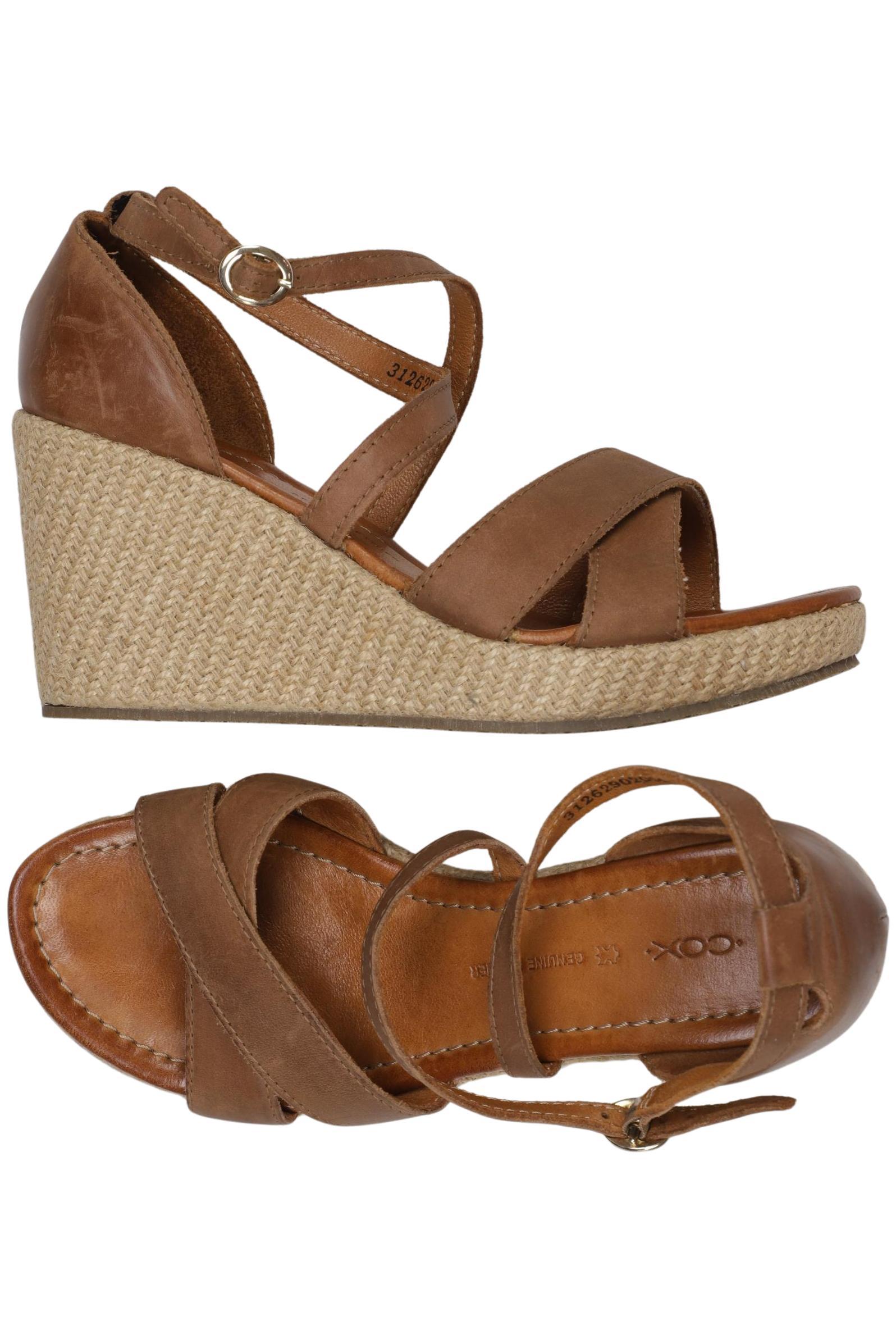 

Cox Damen Sandale, braun, Gr. 38