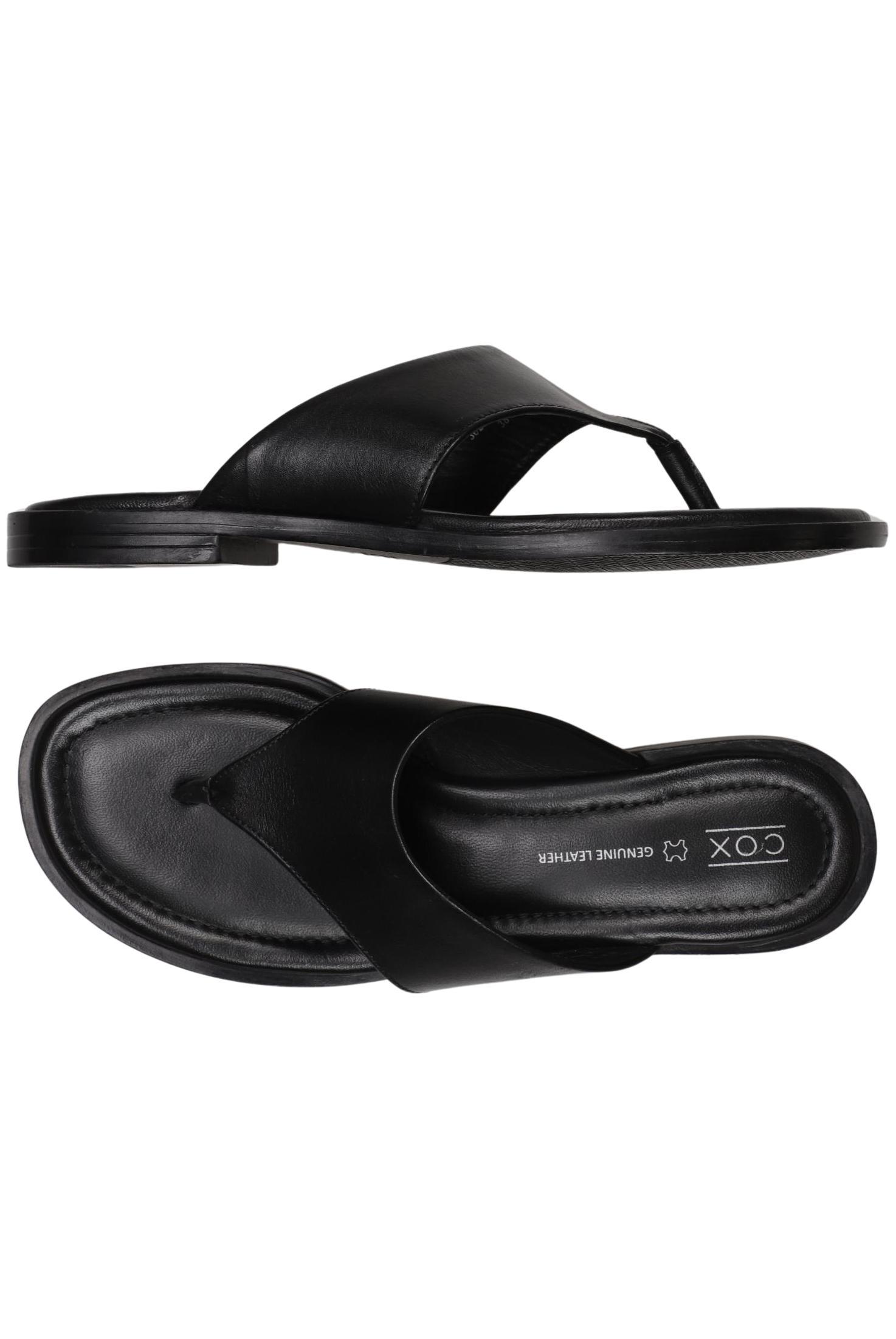 

Cox Damen Sandale, schwarz, Gr. 38