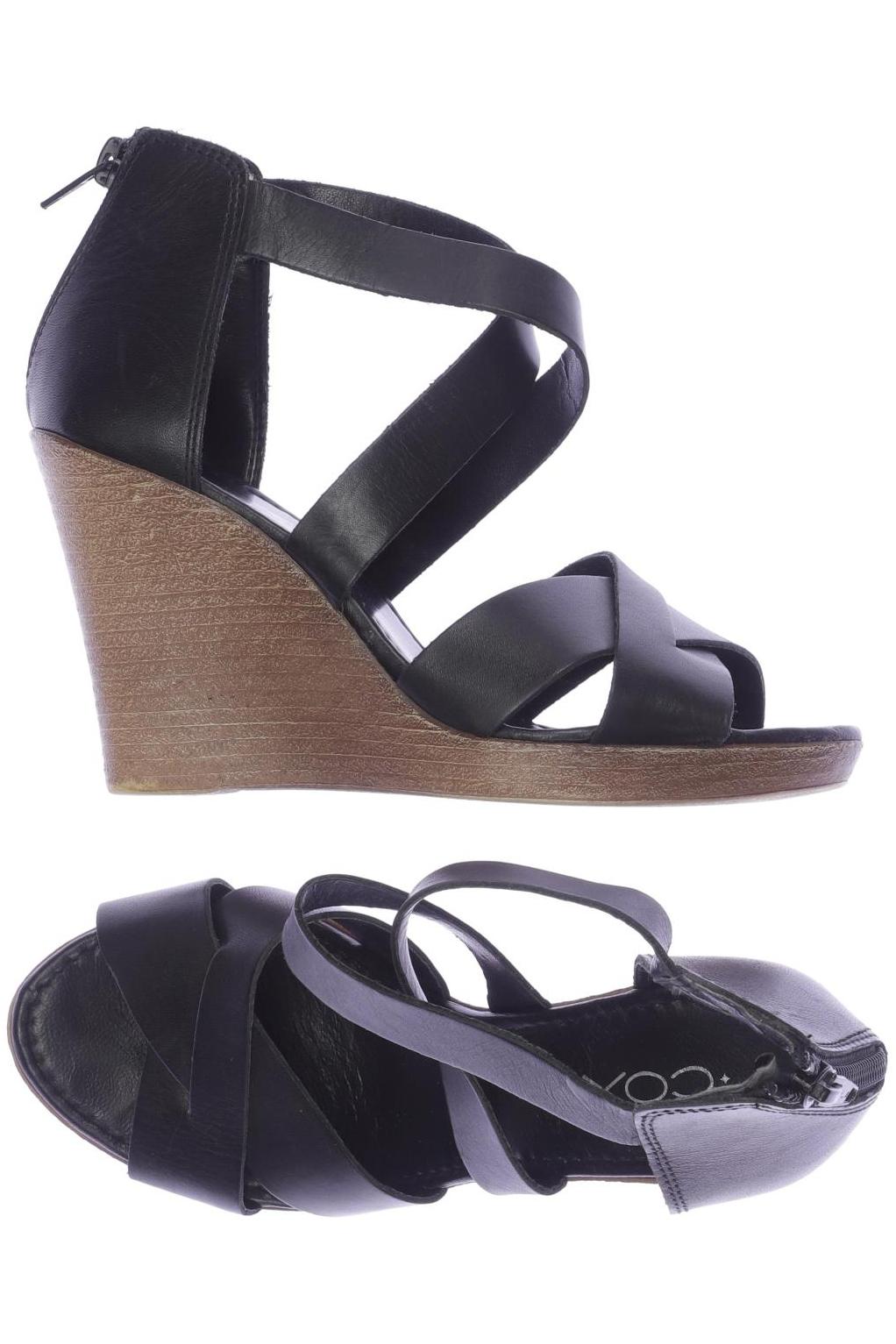 

Cox Damen Sandale, schwarz, Gr. 36