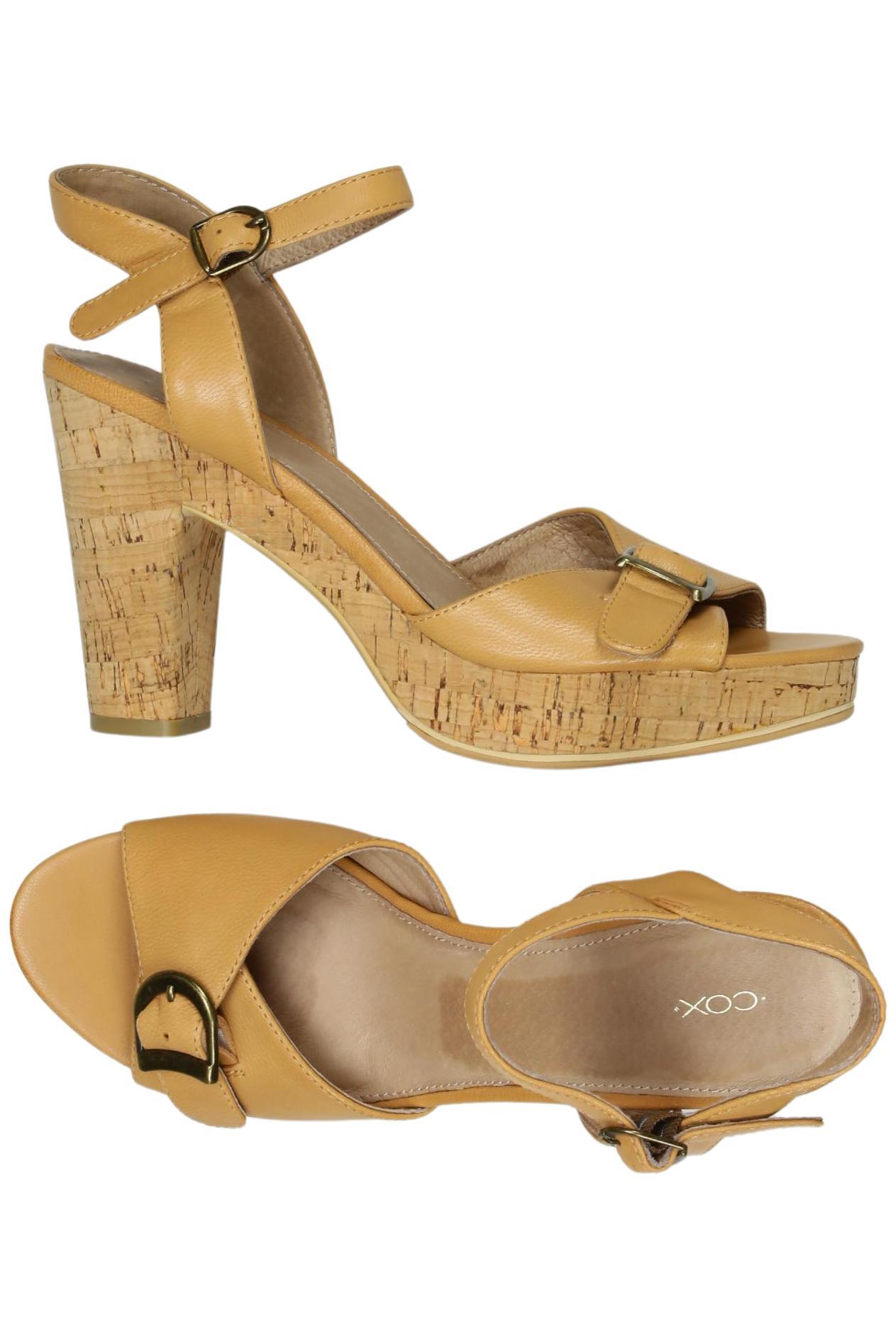 

Cox Damen Sandale, gelb, Gr. 40