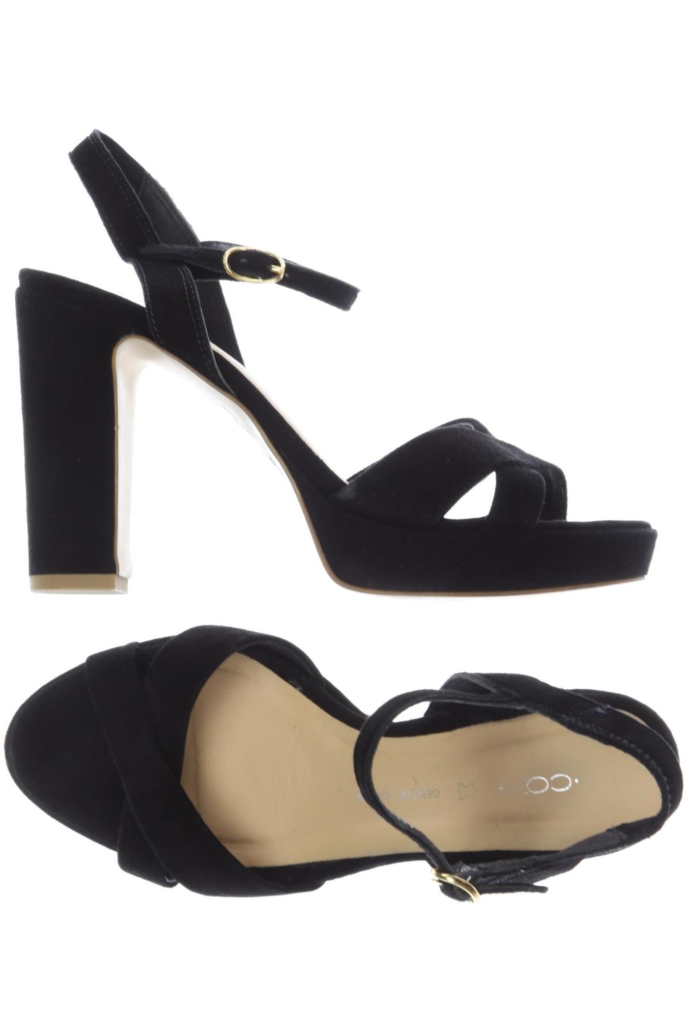 

Cox Damen Sandale, schwarz, Gr. 36