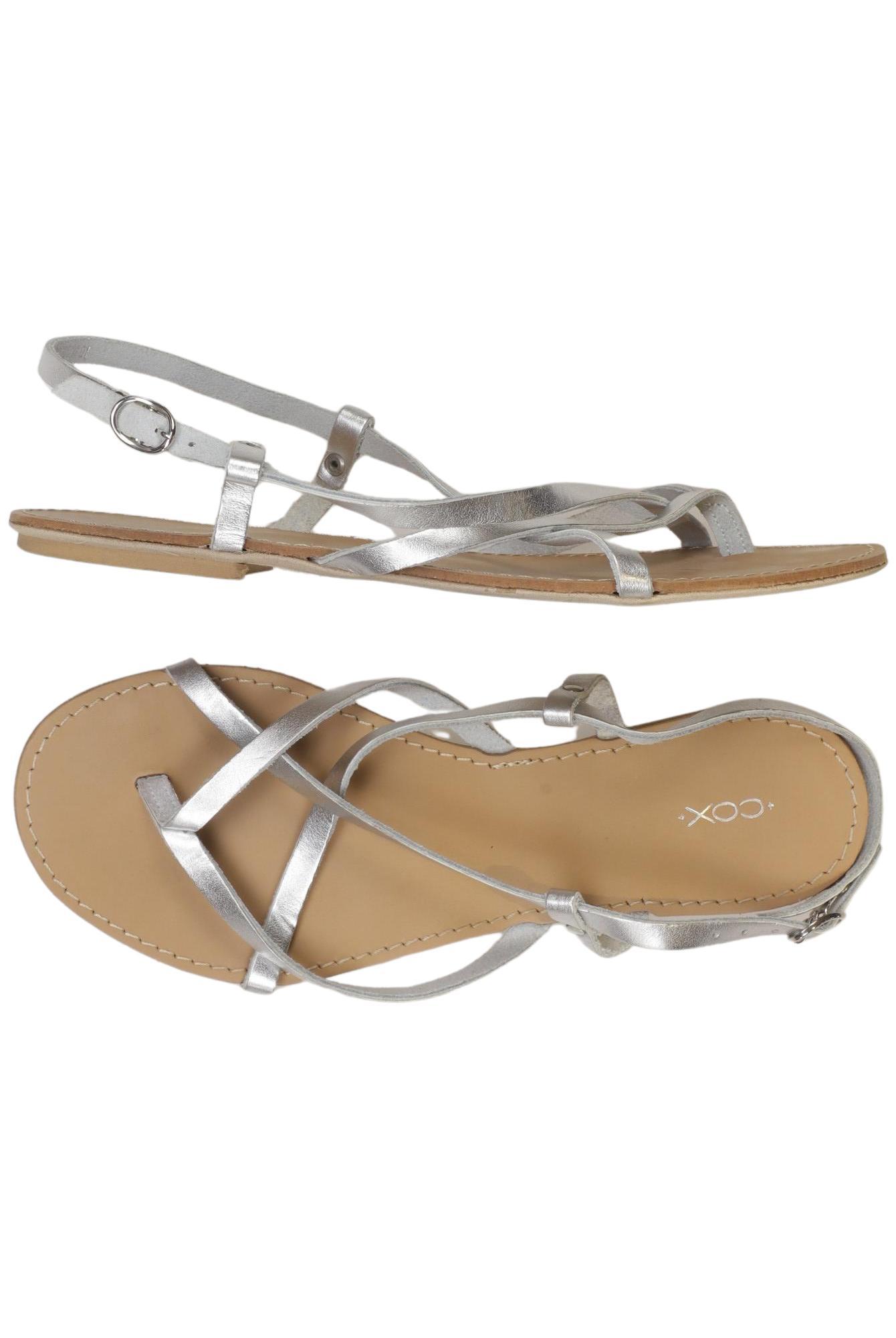 

Cox Damen Sandale, silber, Gr. 36