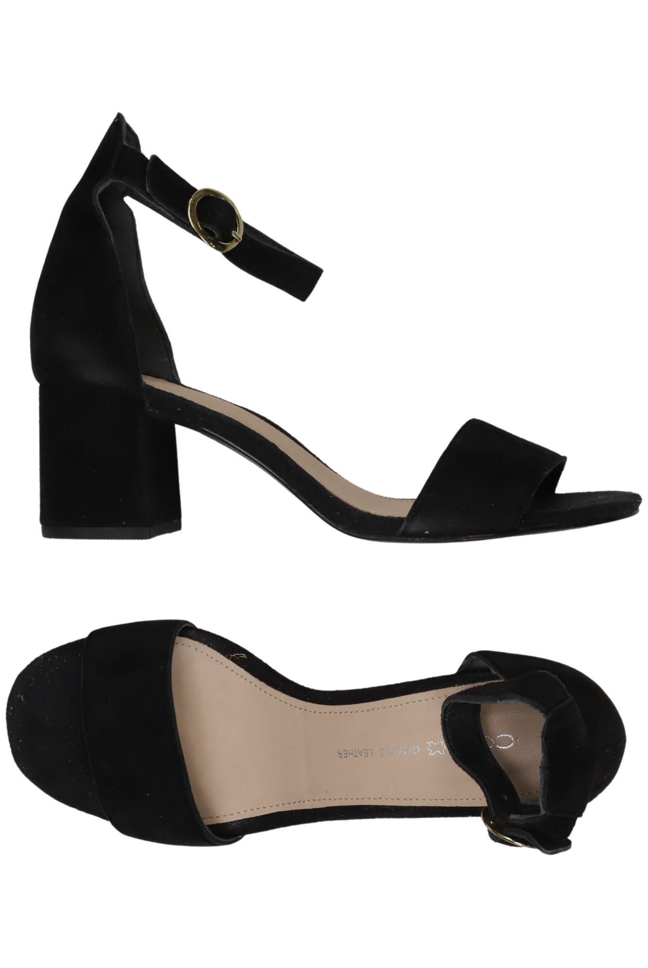 

Cox Damen Sandale, schwarz, Gr. 37