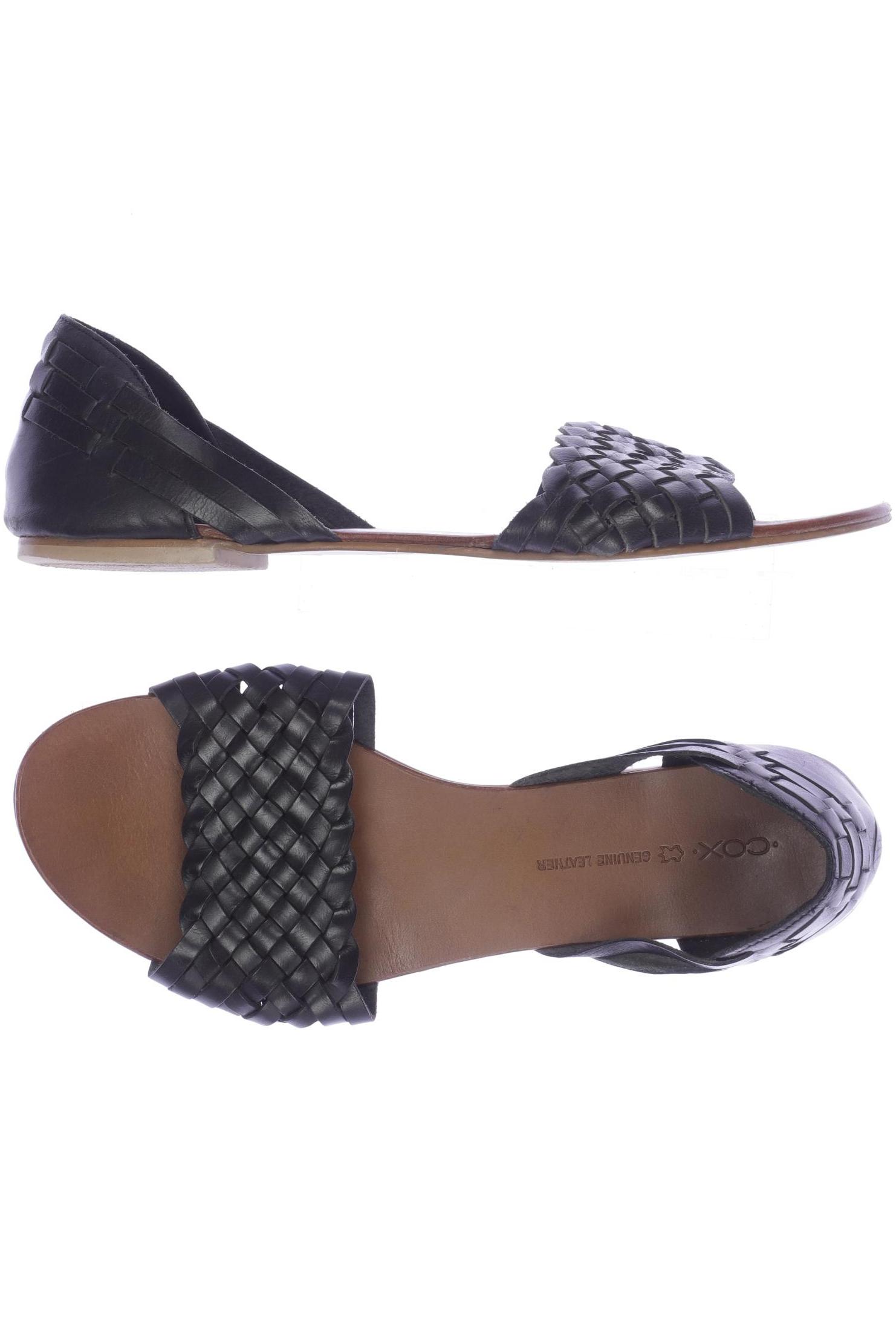 

Cox Damen Sandale, schwarz, Gr. 40