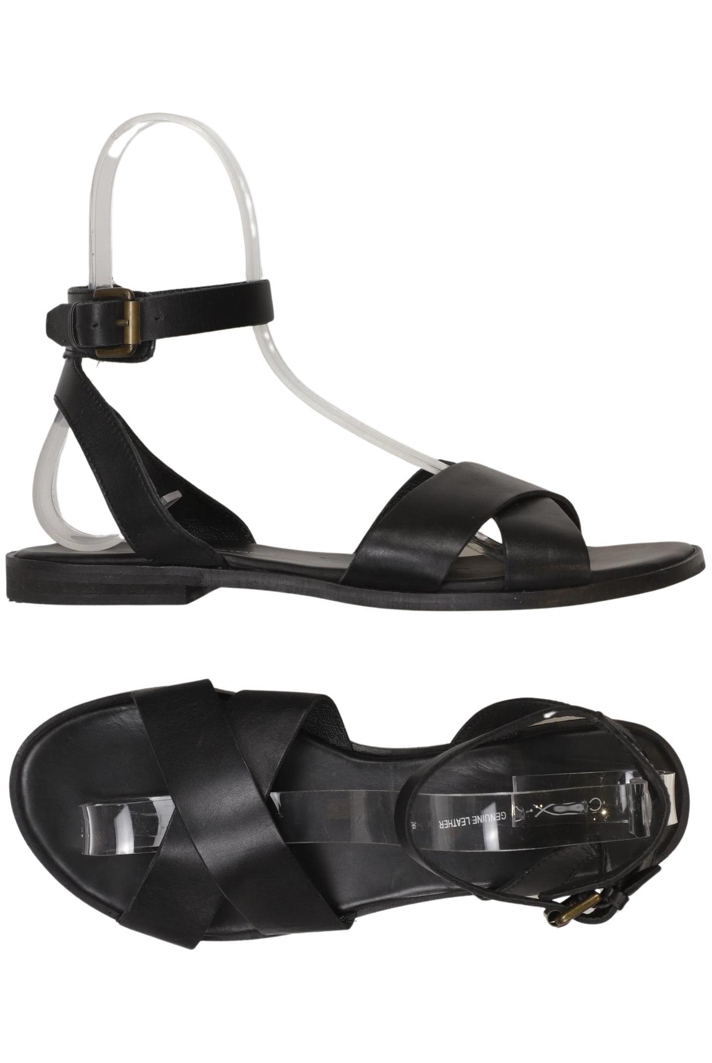 

Cox Damen Sandale, schwarz, Gr. 40