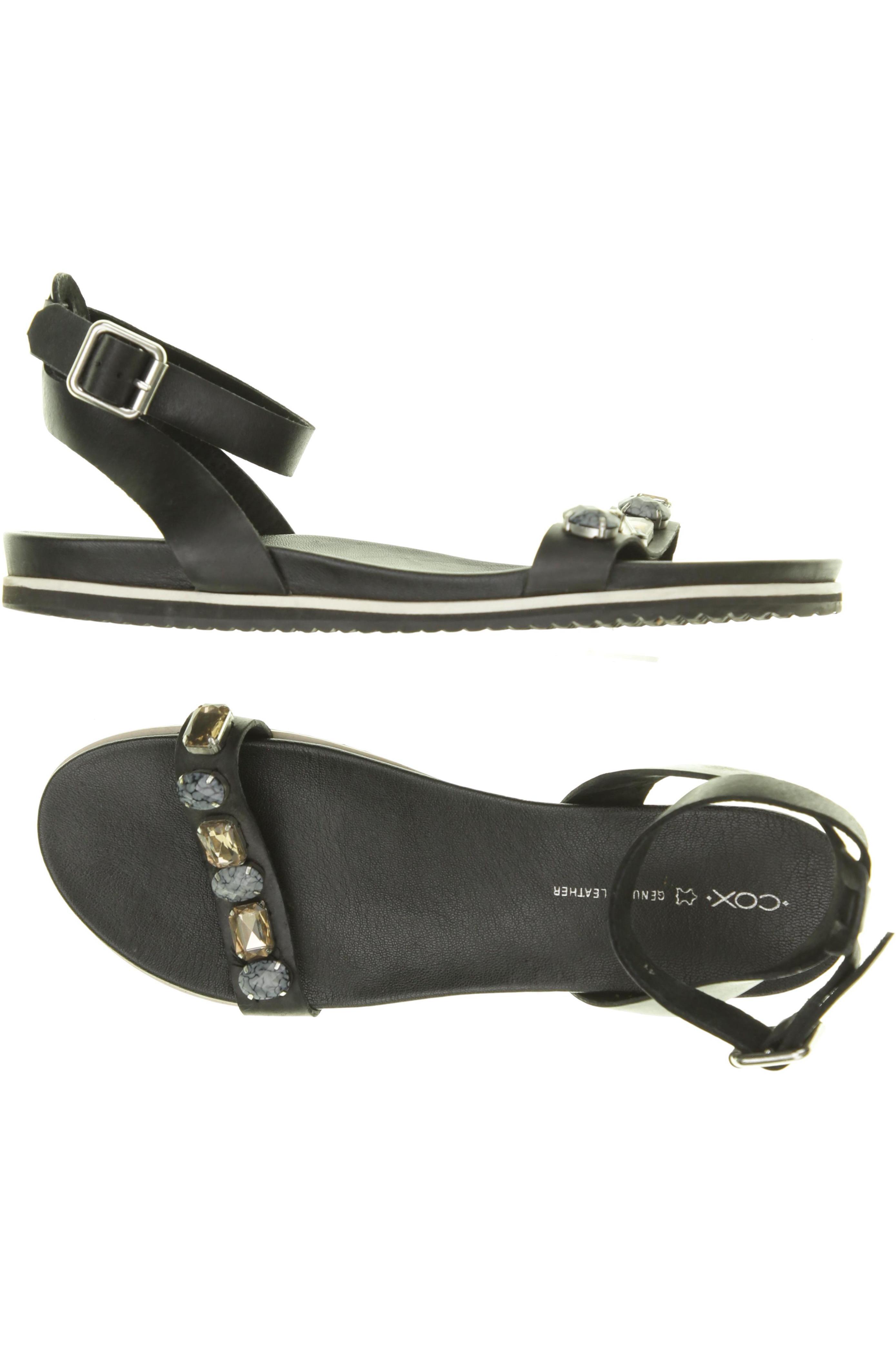 

Cox Damen Sandale, schwarz, Gr. 41