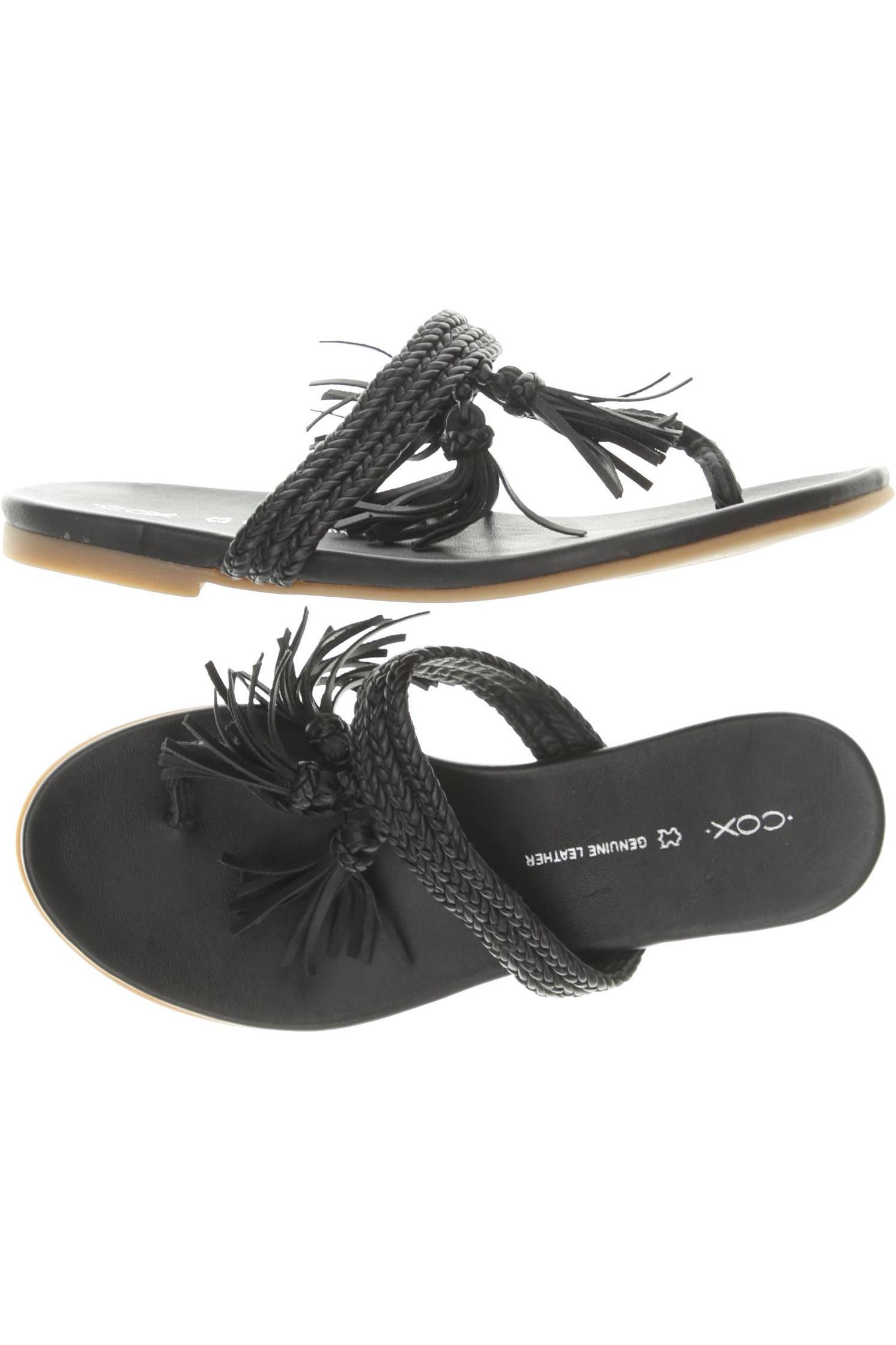 

Cox Damen Sandale, schwarz, Gr. 39