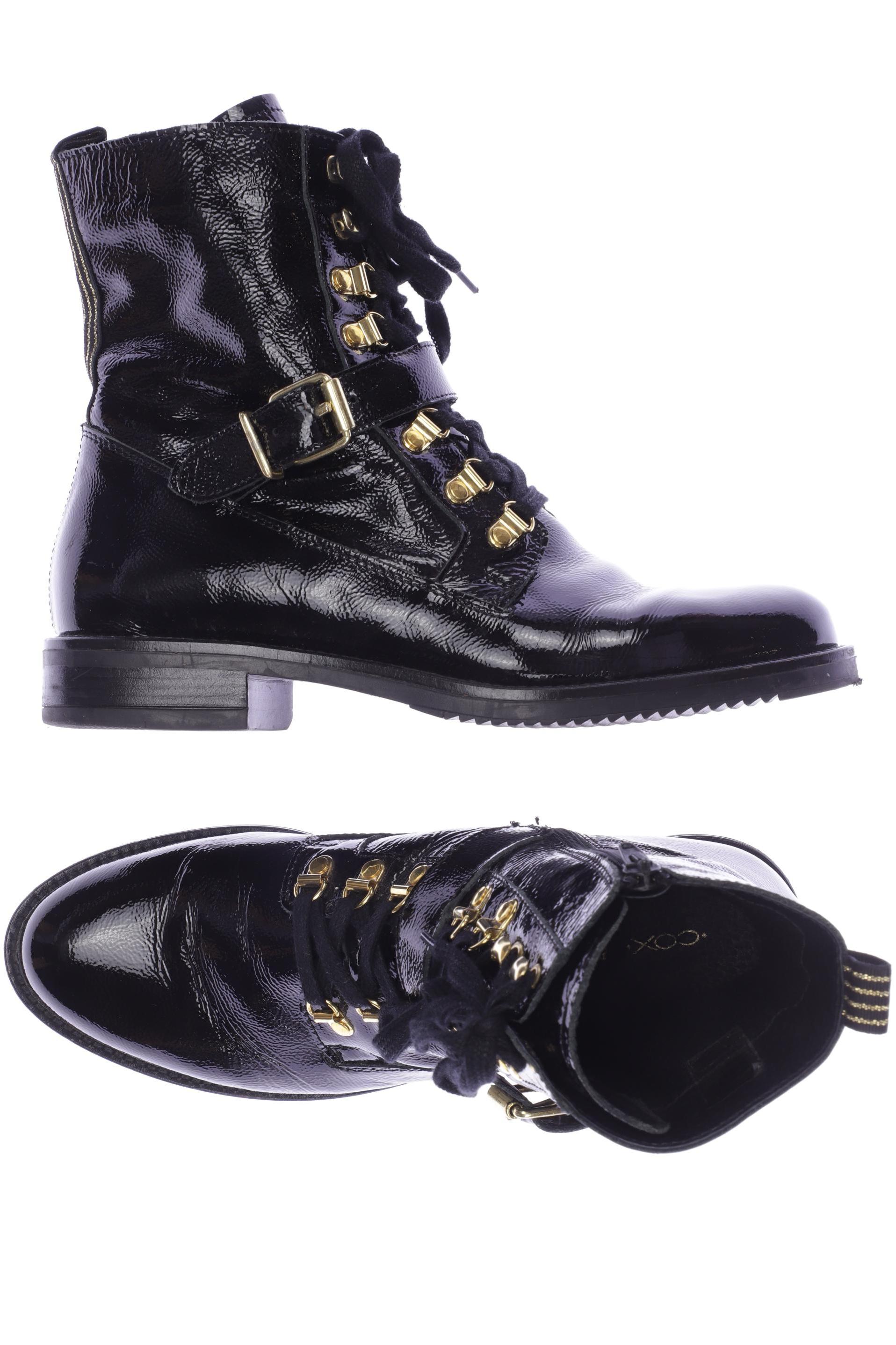 

Cox Damen Stiefelette, schwarz