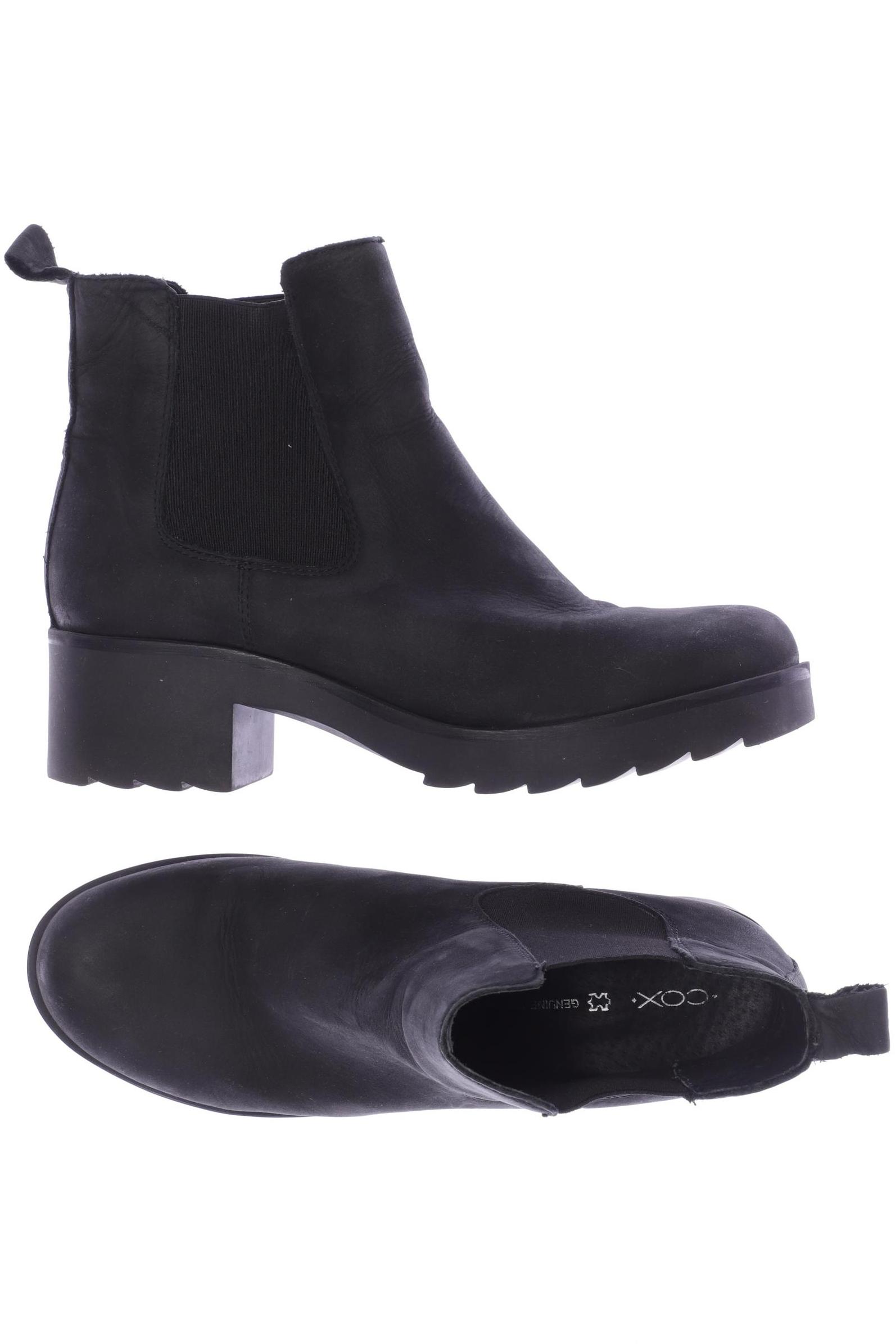

Cox Damen Stiefelette, schwarz