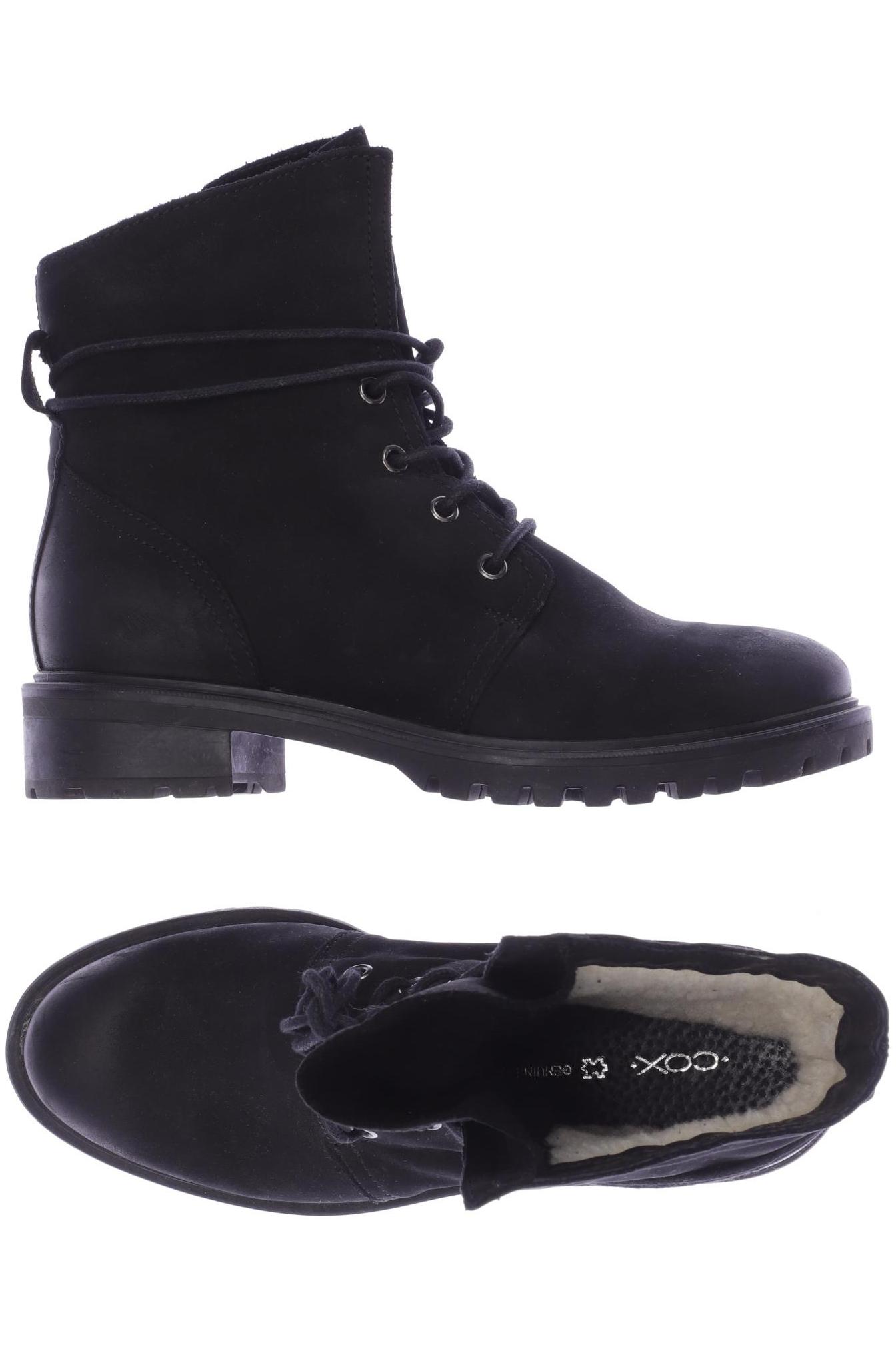 

Cox Damen Stiefelette, schwarz
