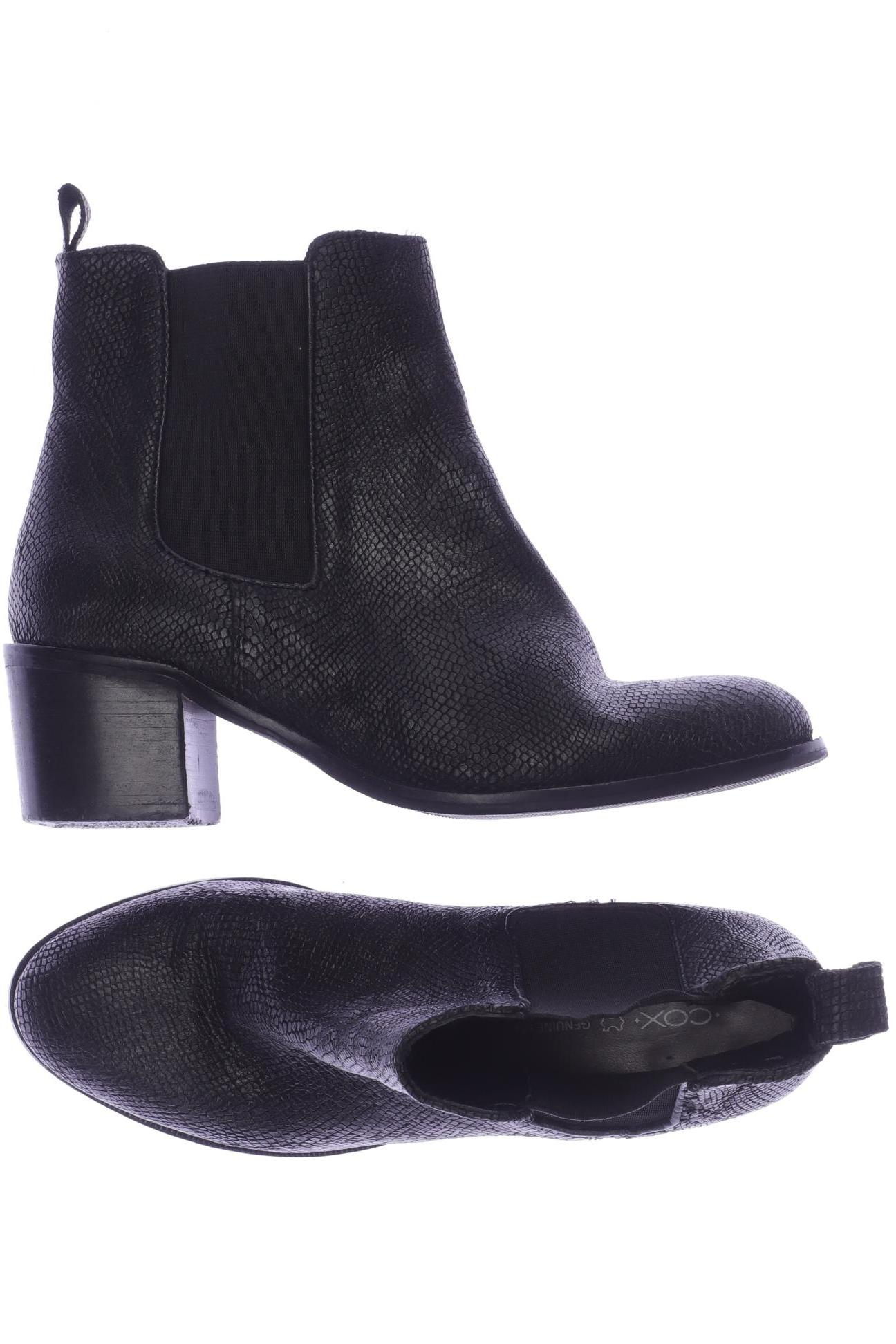 

Cox Damen Stiefelette, schwarz