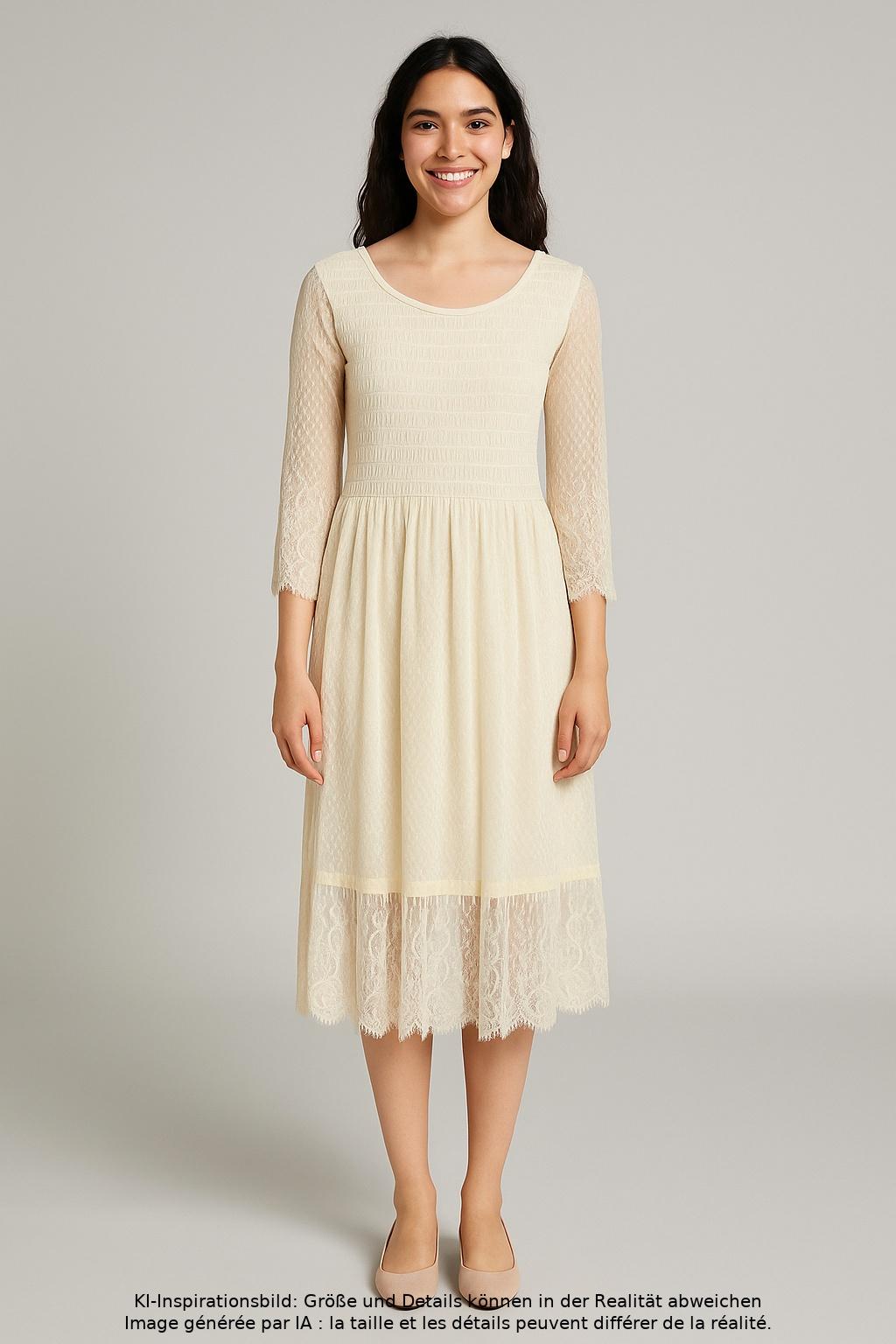 

Cream Damen Kleid, beige, Gr. 34