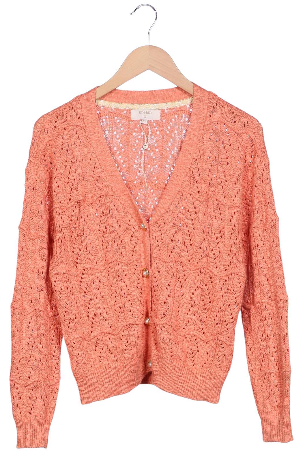 

Cream Damen Strickjacke, orange, Gr. 34