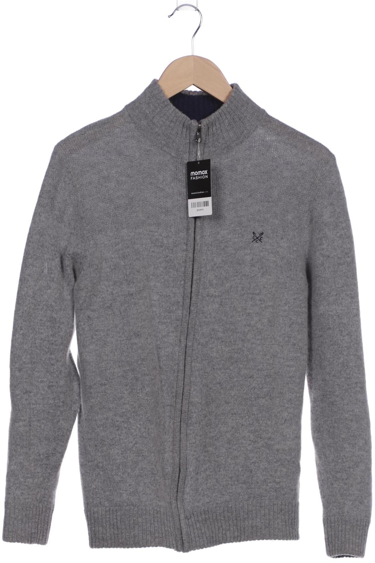

Crew Clothing Company Herren Strickjacke, grau, Gr. 52