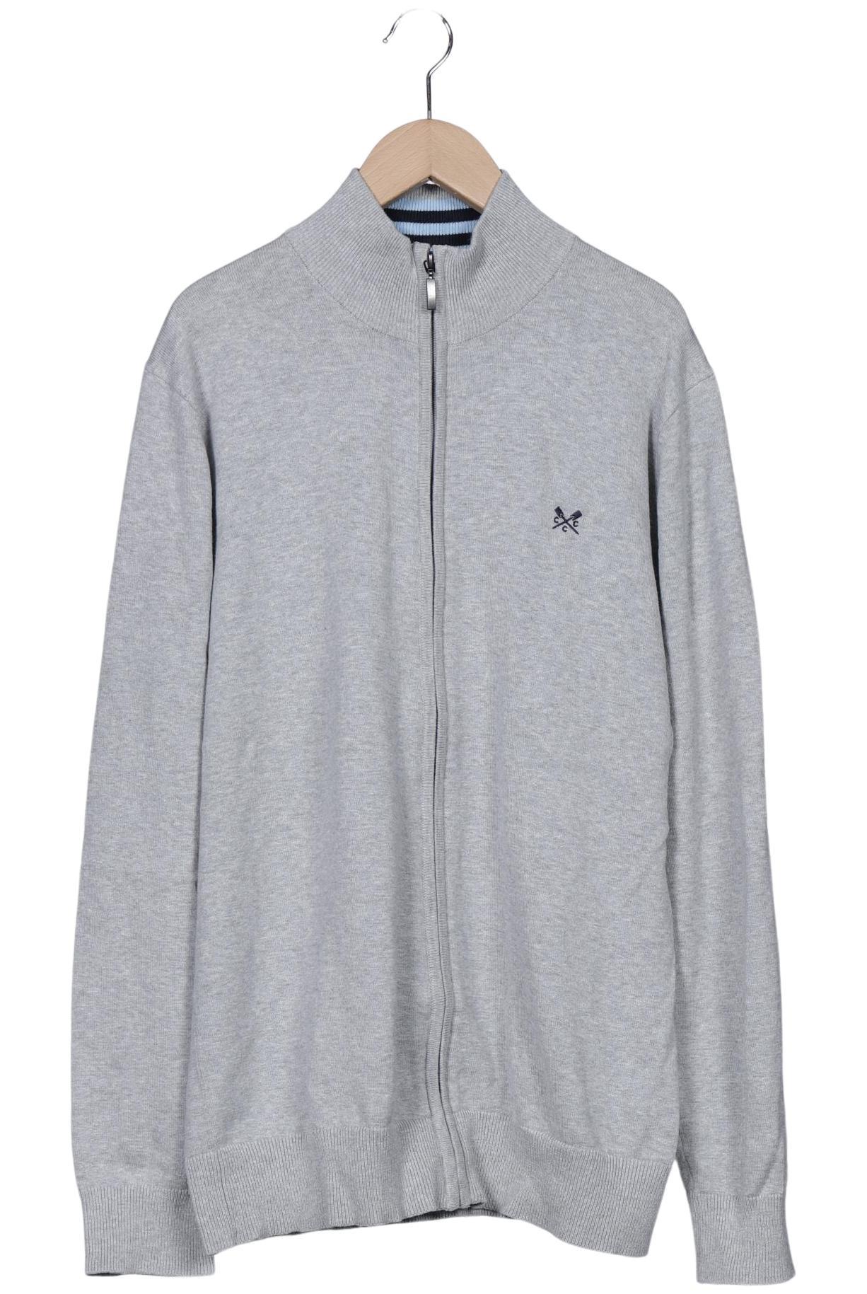 

Crew Clothing Company Herren Strickjacke, grau, Gr. 52
