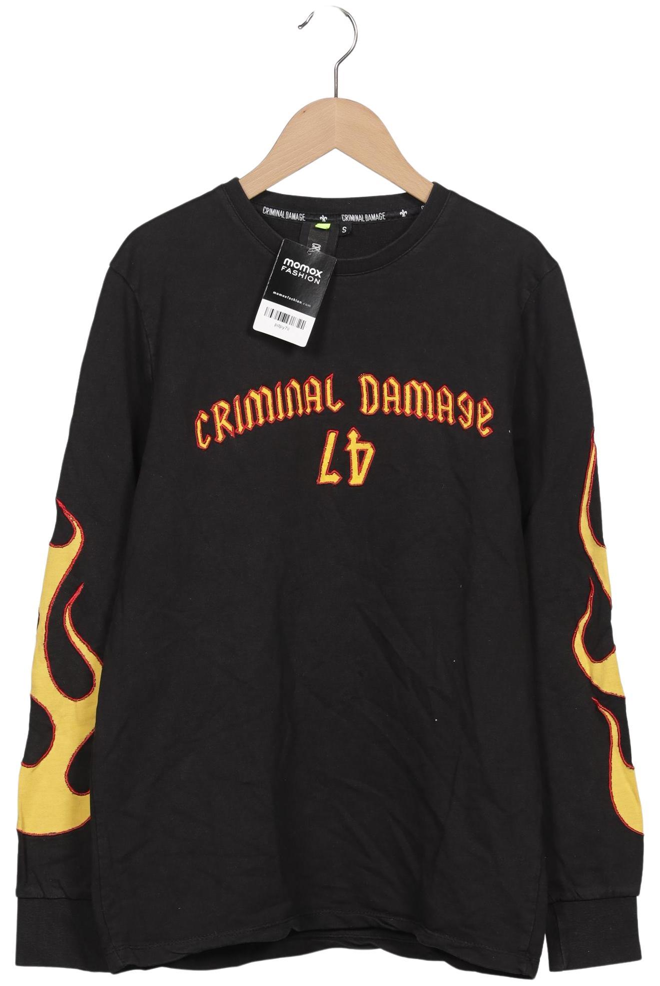 

Criminal Damage Herren Langarmshirt, schwarz, Gr. 46