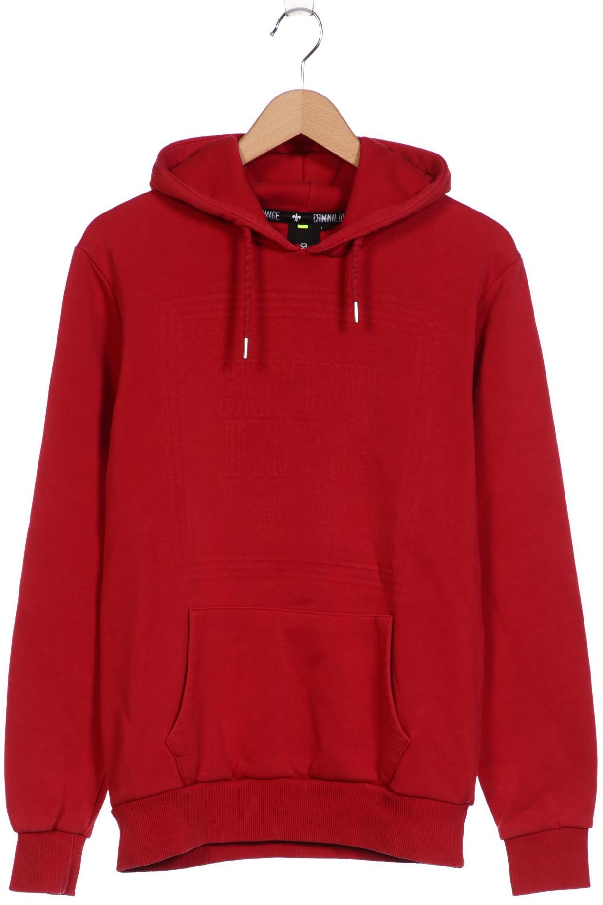 

Criminal Damage Herren Kapuzenpullover, rot, Gr. 48