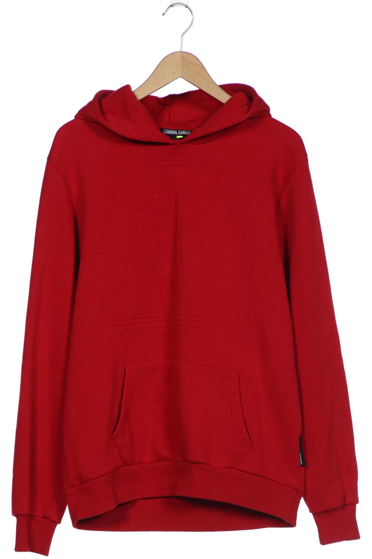 

Criminal Damage Herren Kapuzenpullover, rot