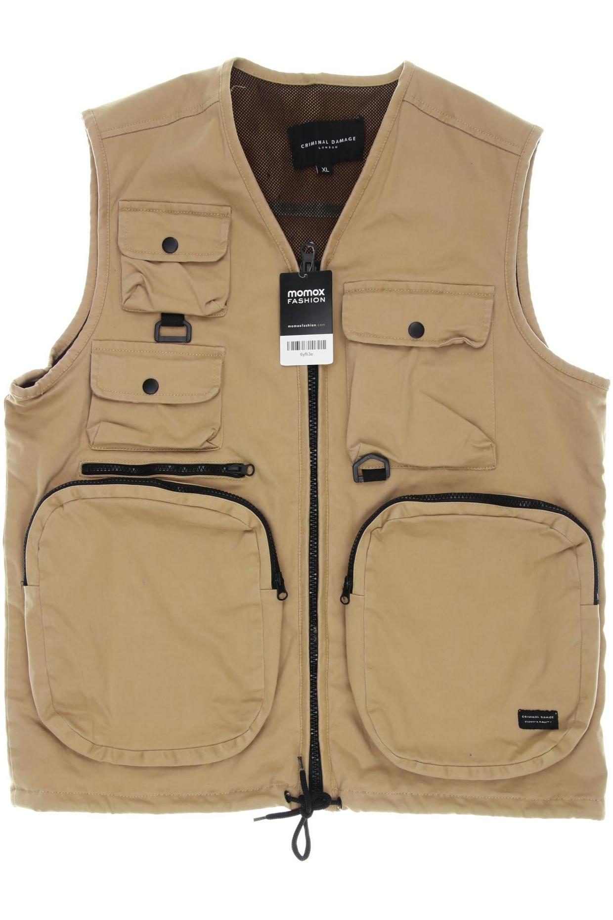 

Criminal Damage Herren Weste, beige, Gr. 54