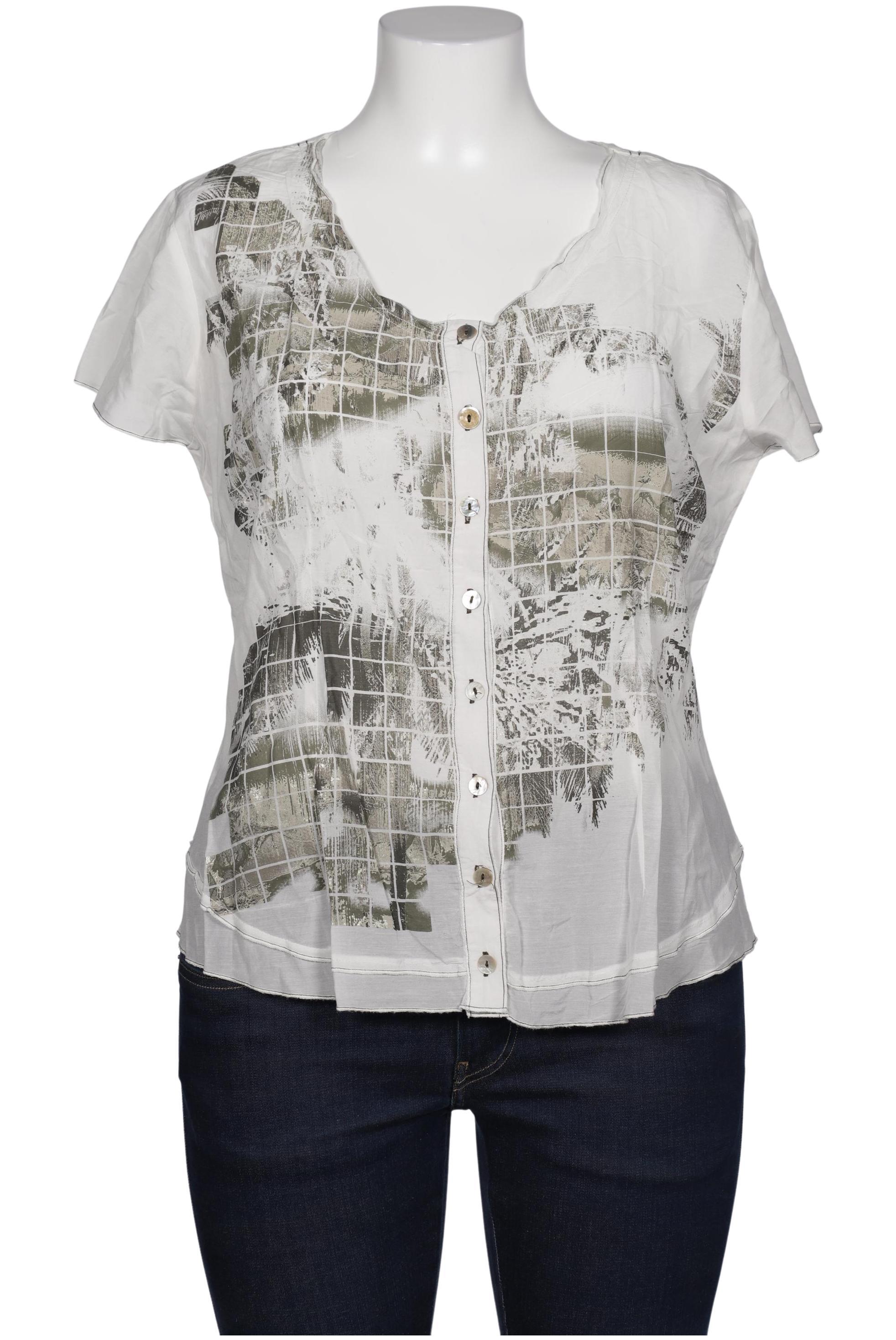 

Crisca Damen Bluse, cremeweiß, Gr. 42