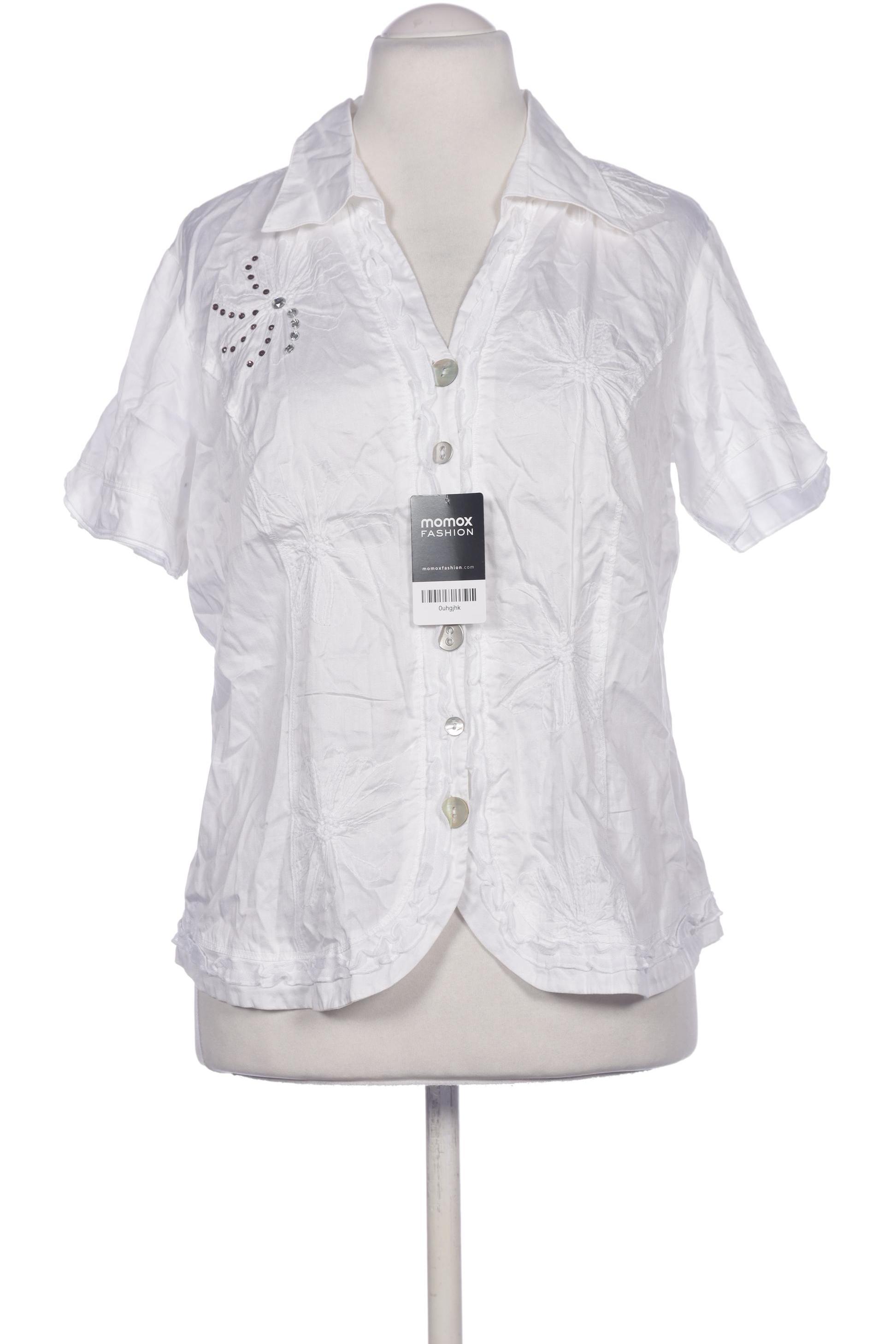 

Crisca Damen Bluse, weiß, Gr. 42