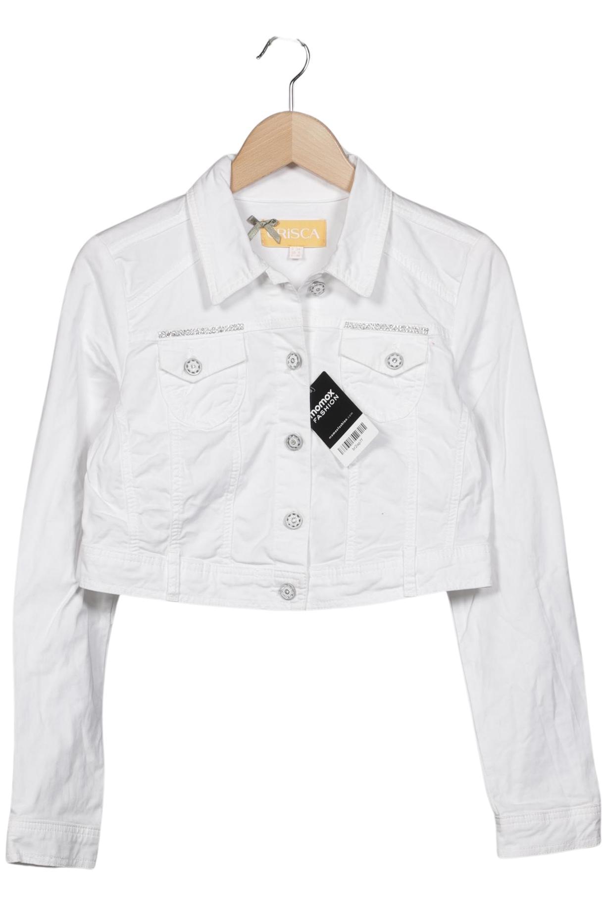 

Crisca Damen Jacke, weiß, Gr. 34