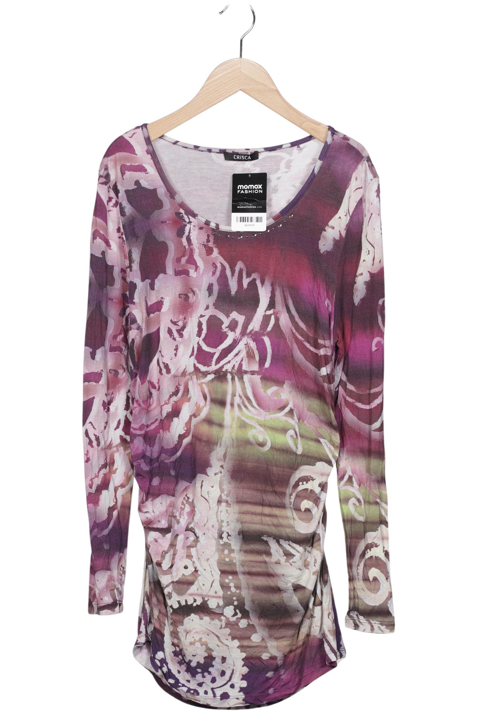 

Crisca Damen Langarmshirt, flieder, Gr. 38