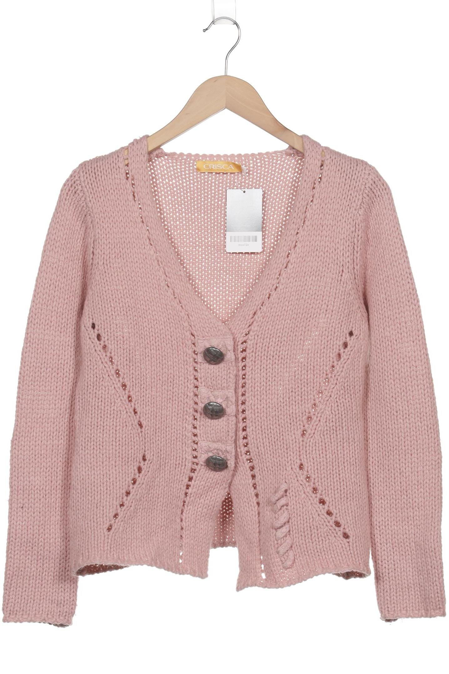 

Crisca Damen Strickjacke, pink, Gr. 38