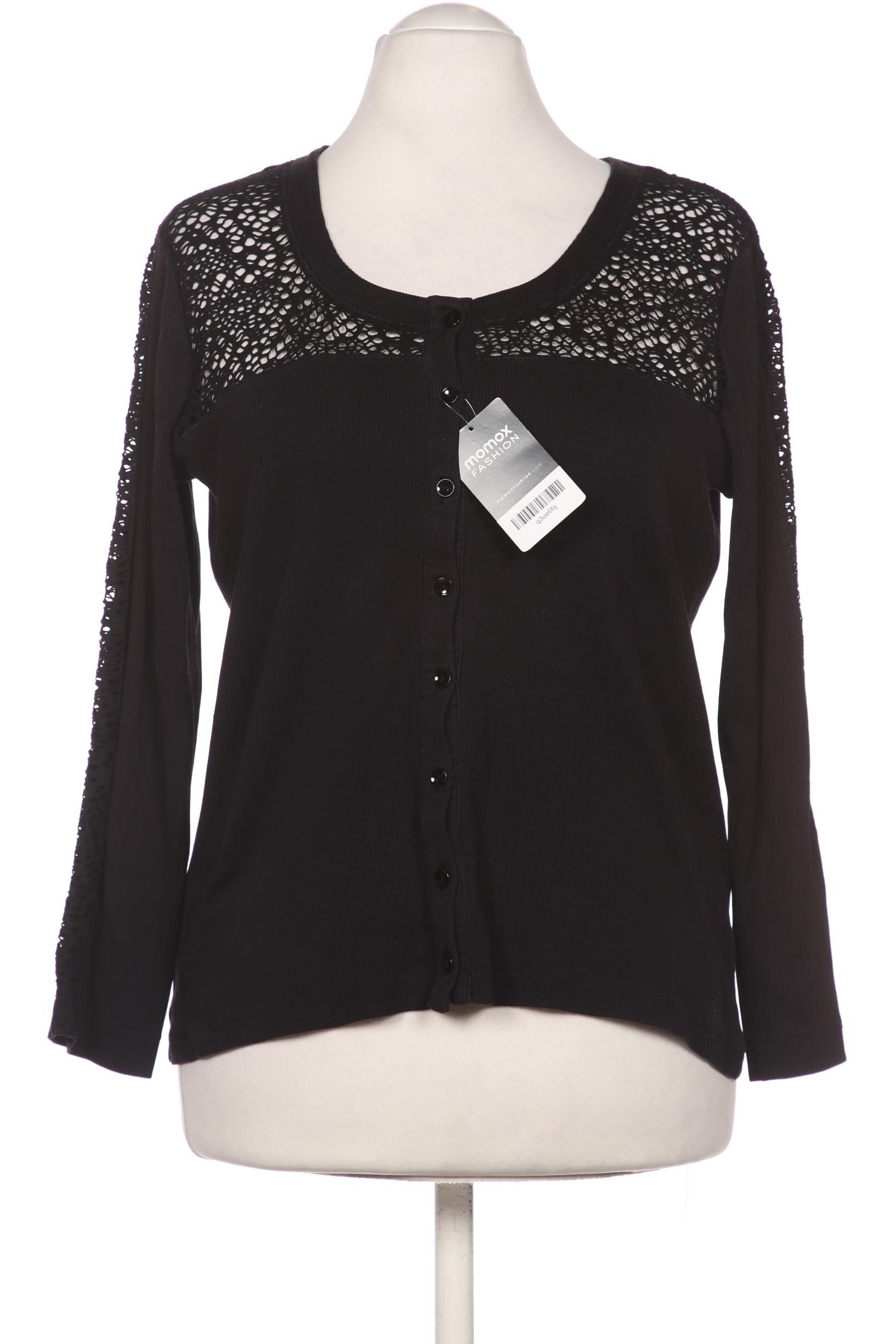 

Crisca Damen Strickjacke, schwarz, Gr. 42